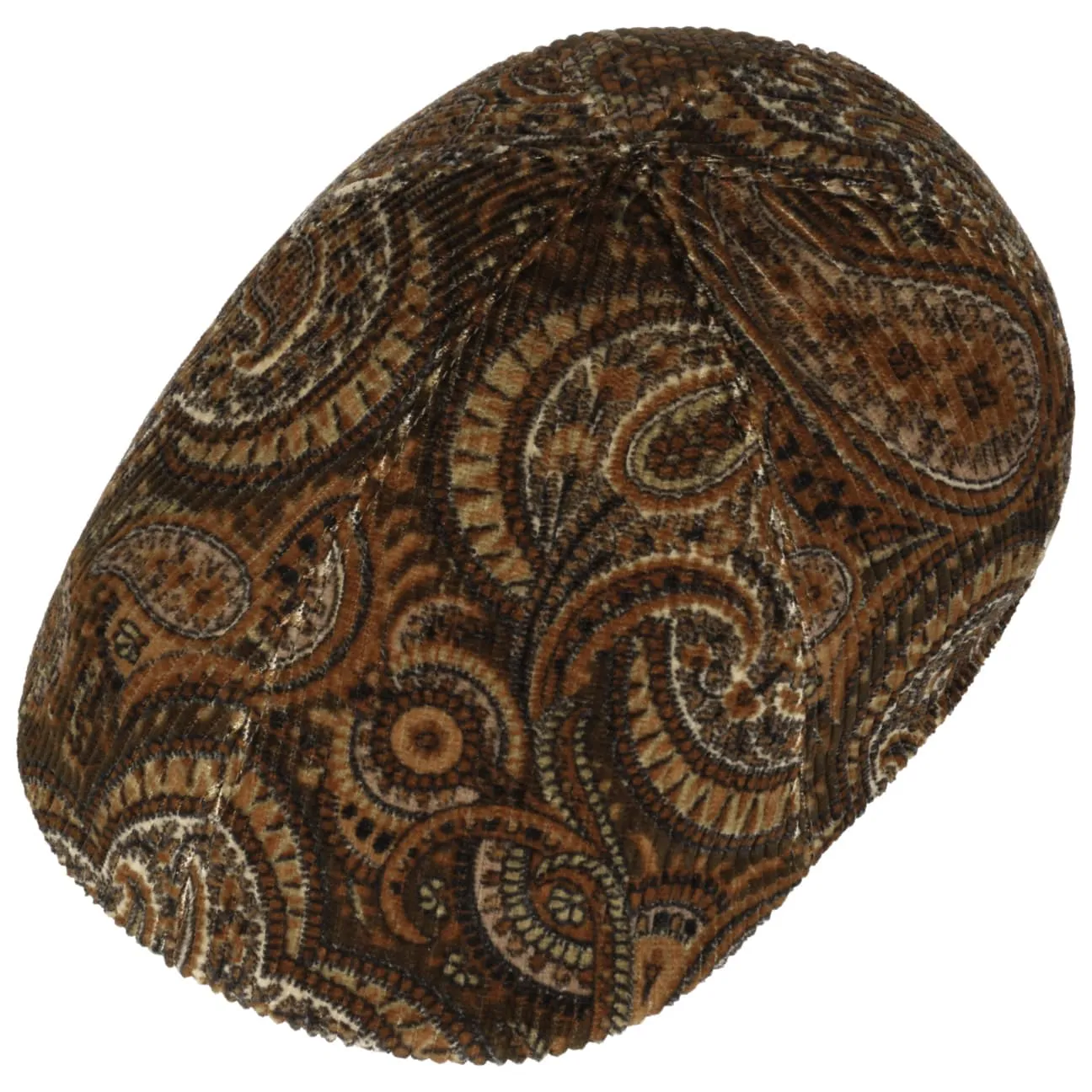 Mayser Hats Billy Paisley Cord Flat Cap Zechbauer by Mayser