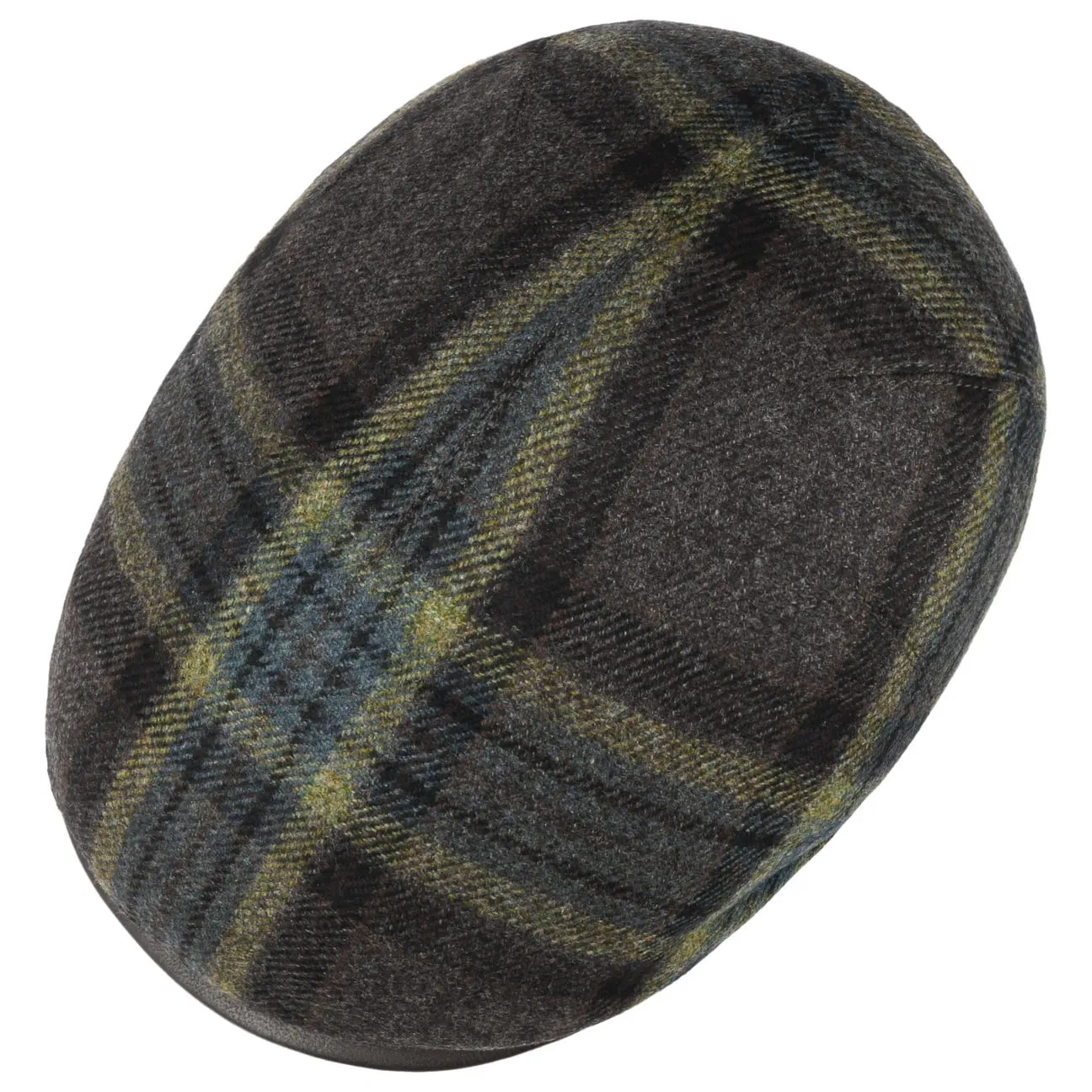 Mayser Hats Marzio Wool Check Flat Cap Zechbauer by Mayser