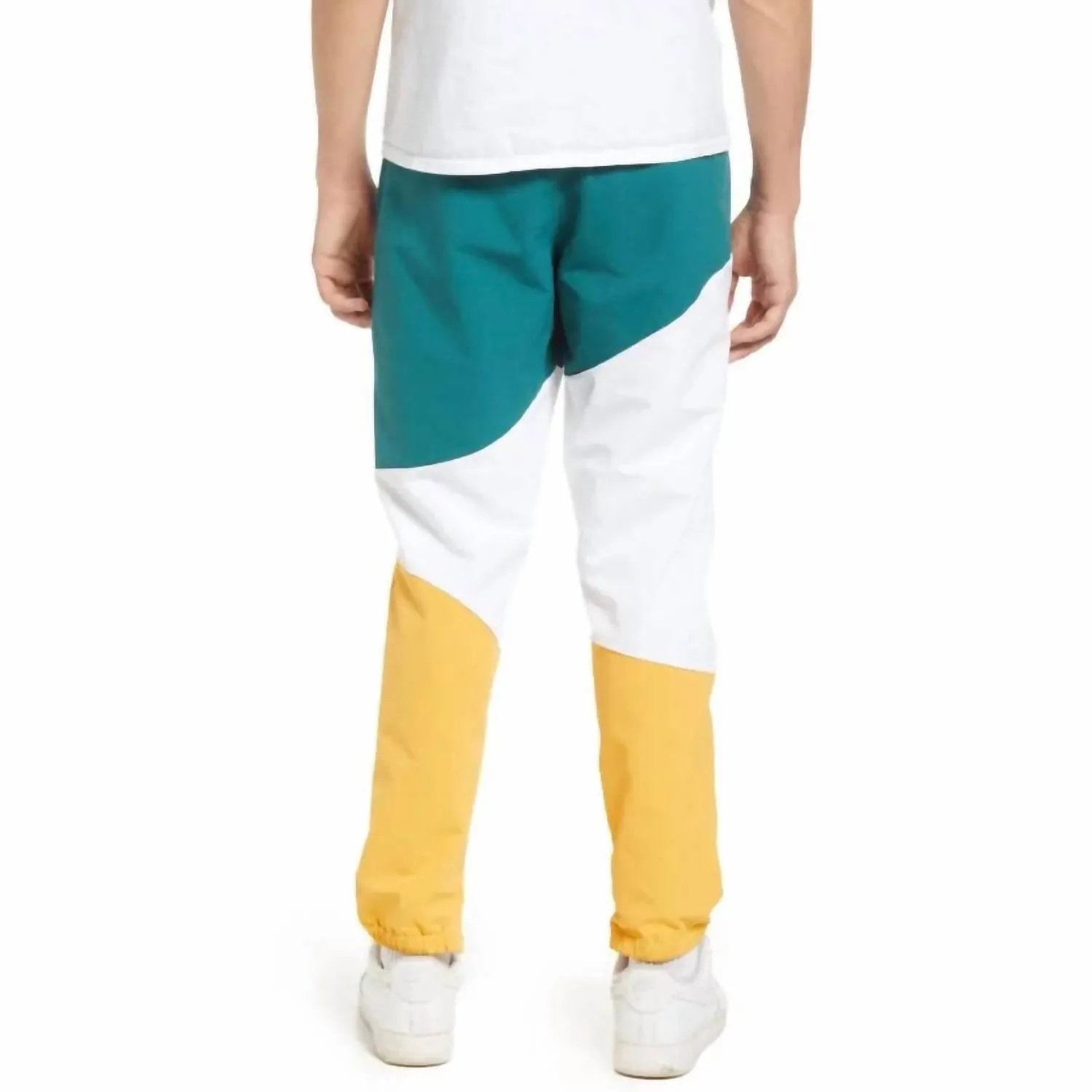 Men's Abstract Pants In White