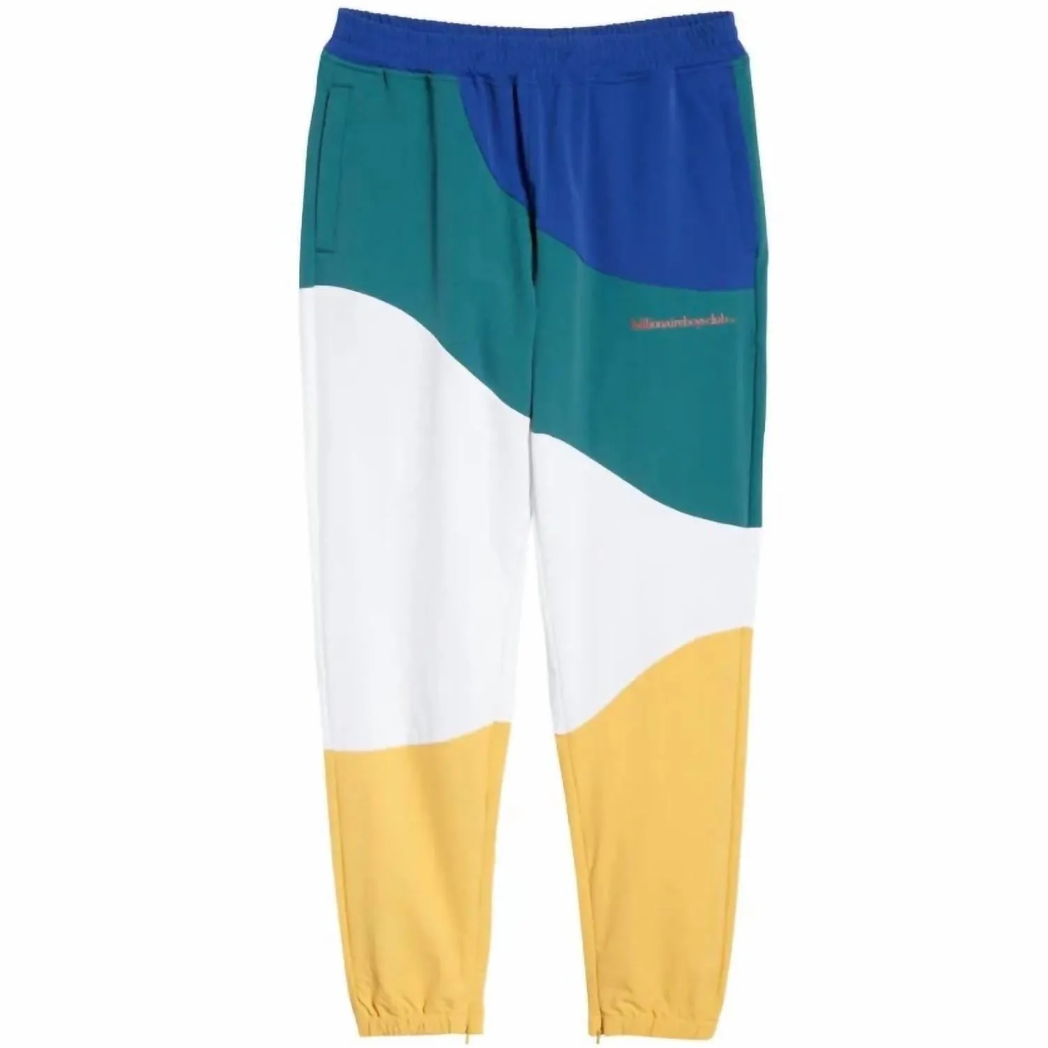 Men's Abstract Pants In White