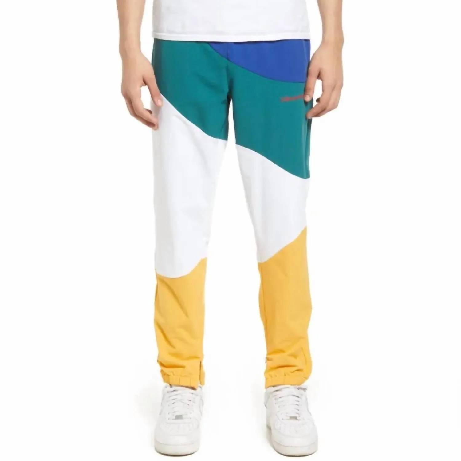 Men's Abstract Pants In White