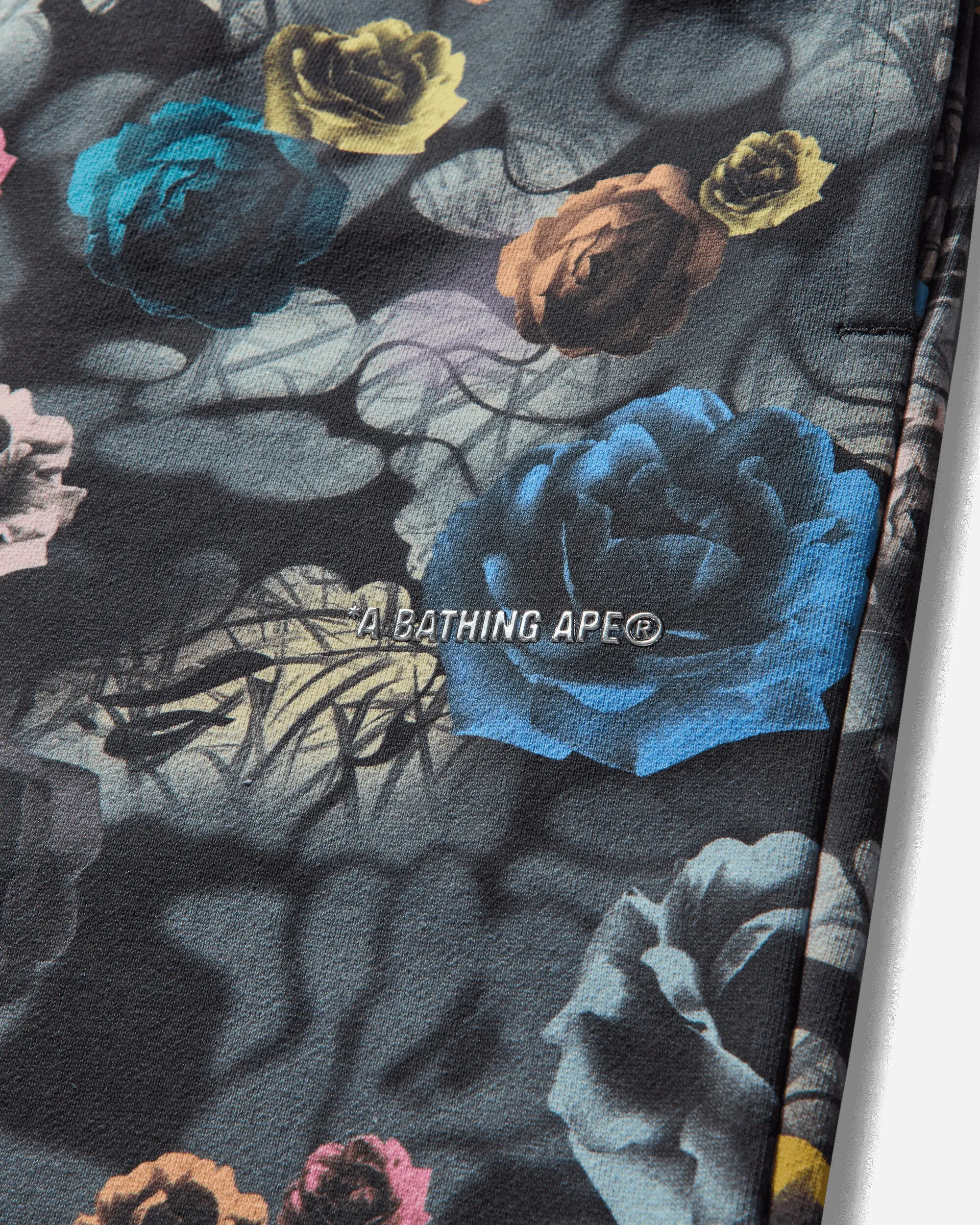 Men's Floral Camo Sweatpants Black