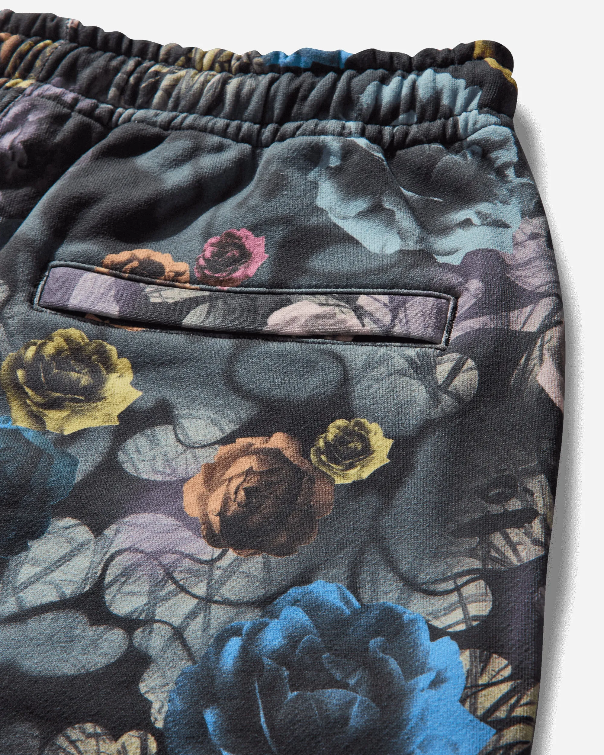 Men's Floral Camo Sweatpants Black