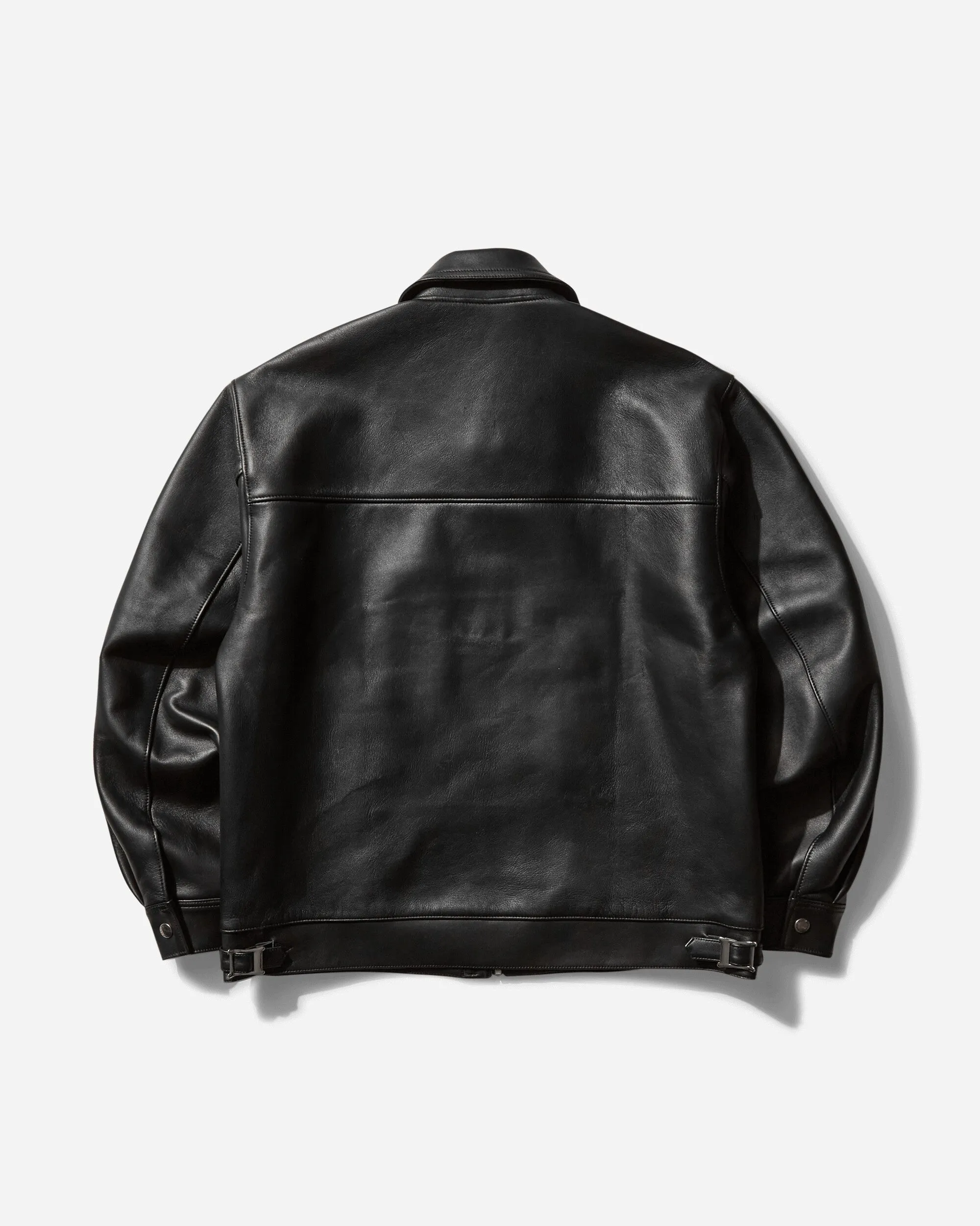 Men's Single Riders Leather Jacket (Type-2) Black