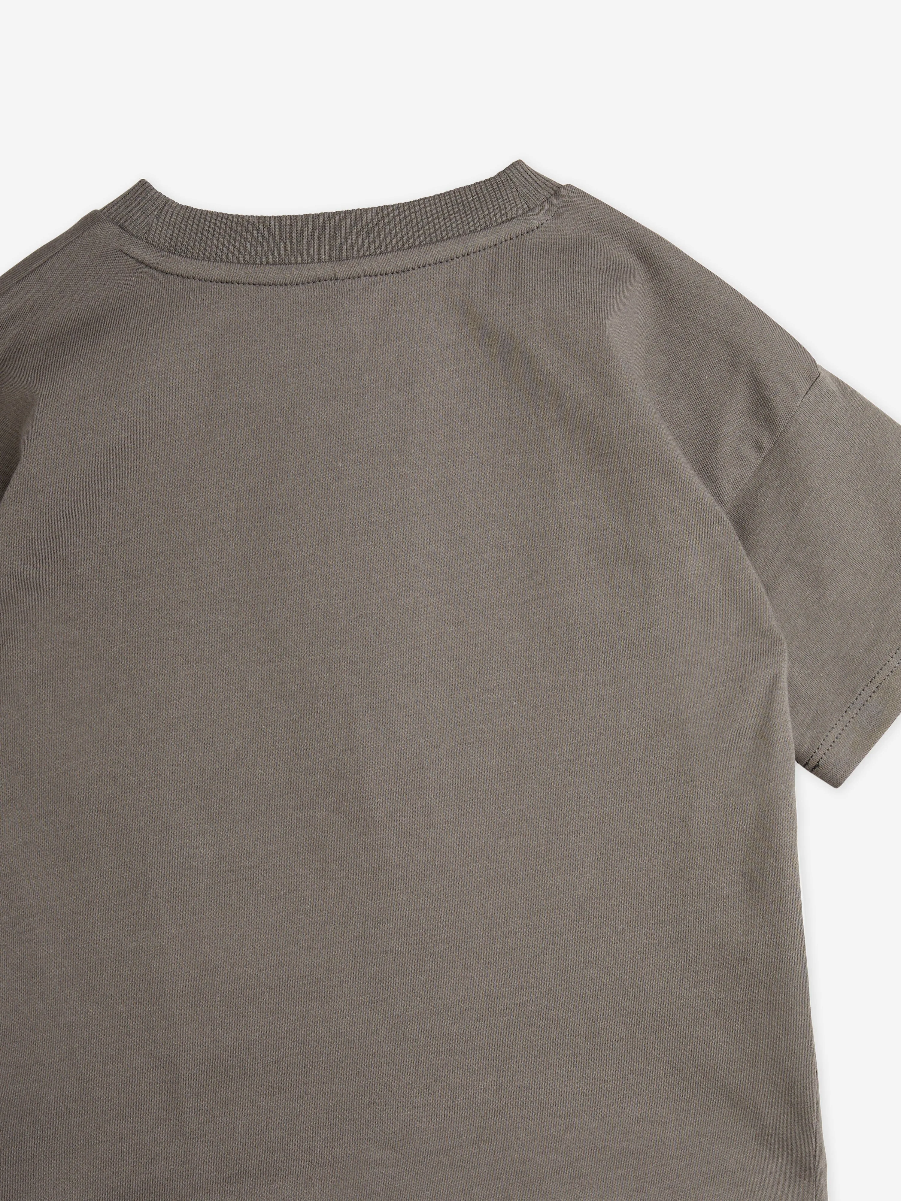 Mini Rodini Boys Society T-Shirt in Grey