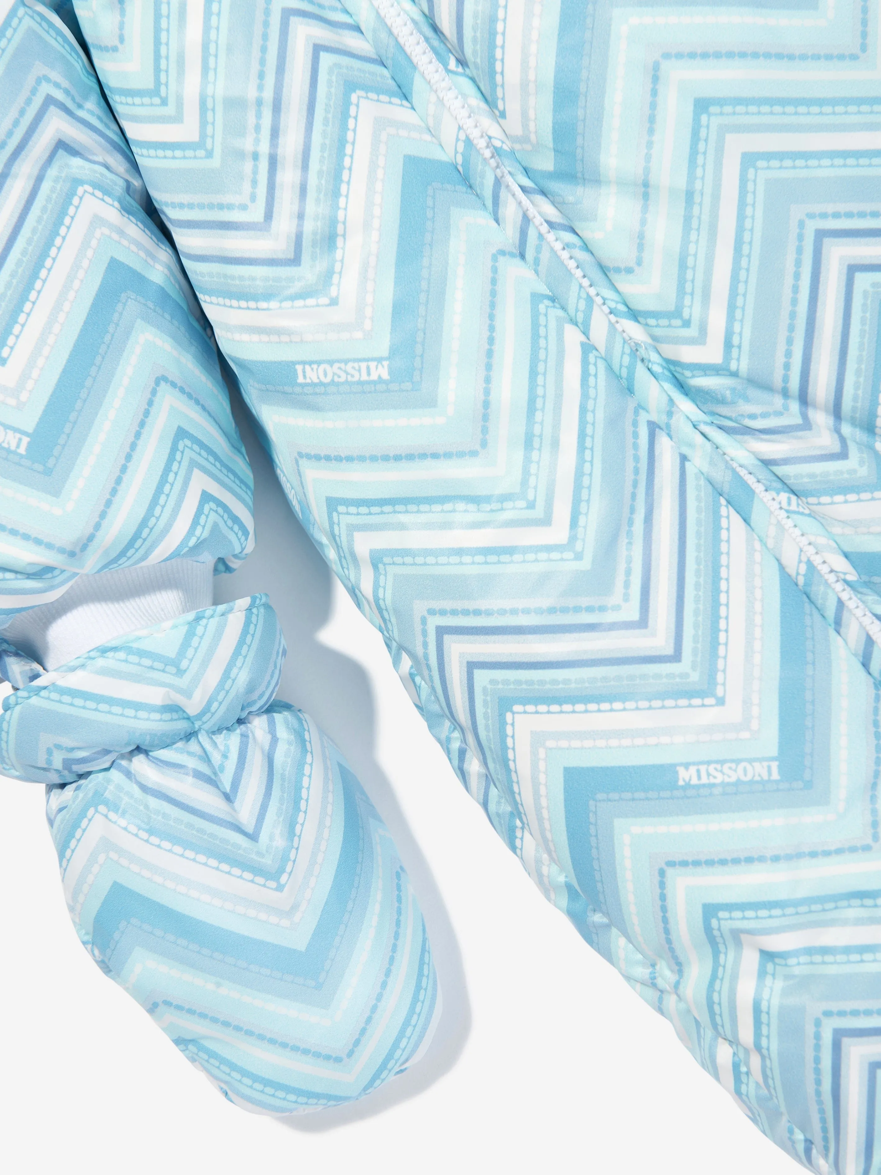 Missoni Baby Boys Zigzag Snowsuit in Blue