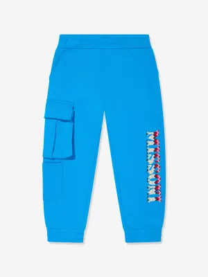 Missoni Boys Logo Joggers in Blue