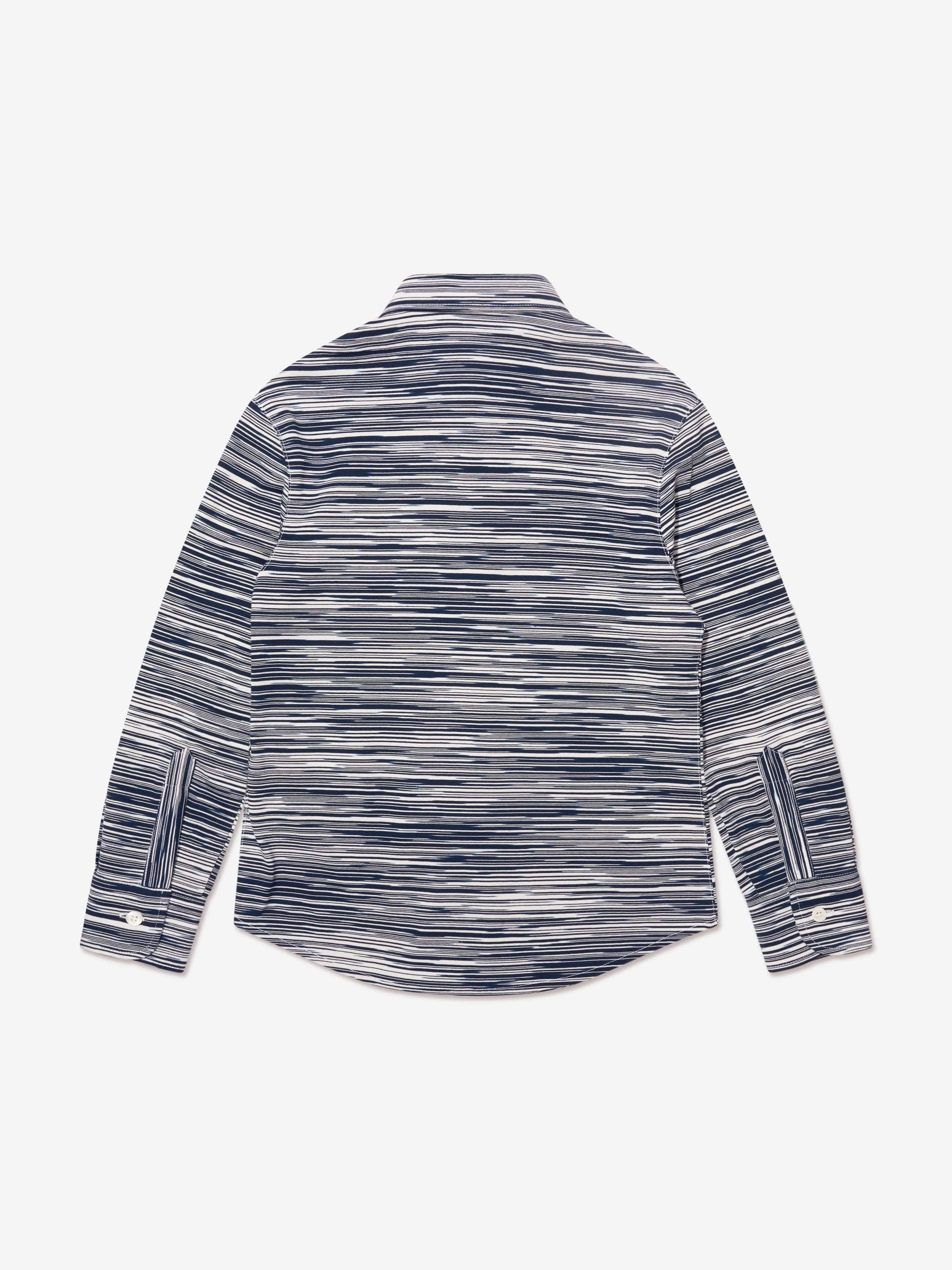 Missoni Boys Long Sleeve Shirt in Blue