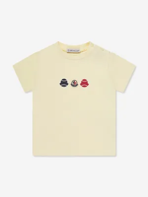 Moncler Enfant Baby Boys Logo T-Shirt in Yellow