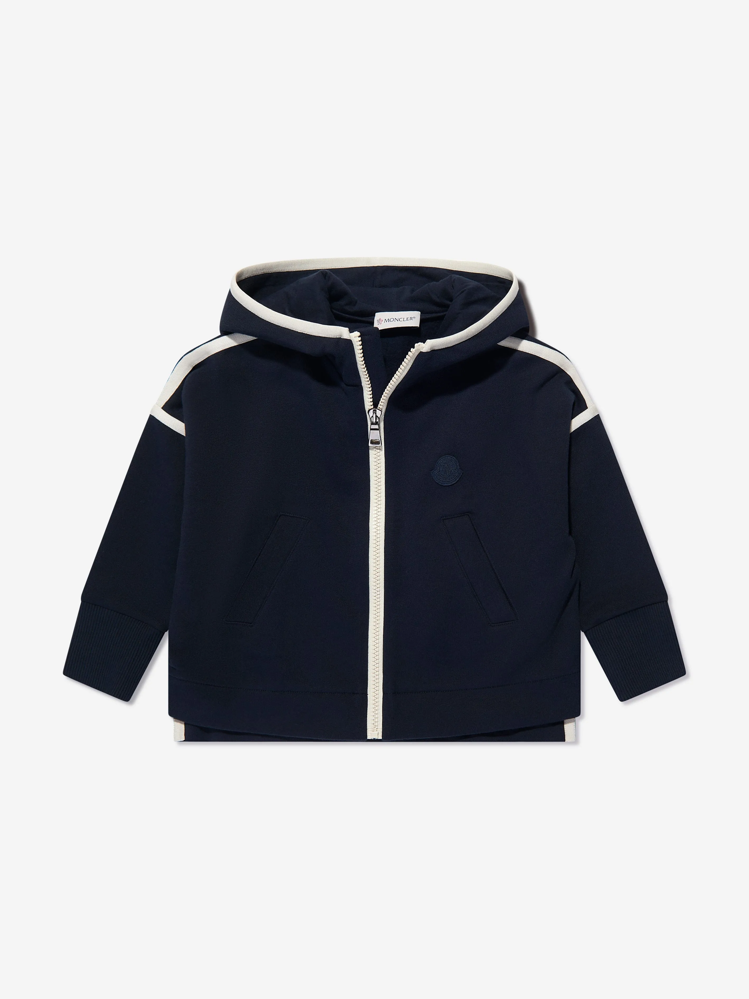 Moncler Enfant Boys Branded Tracksuit in Navy