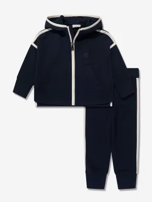 Moncler Enfant Boys Branded Tracksuit in Navy
