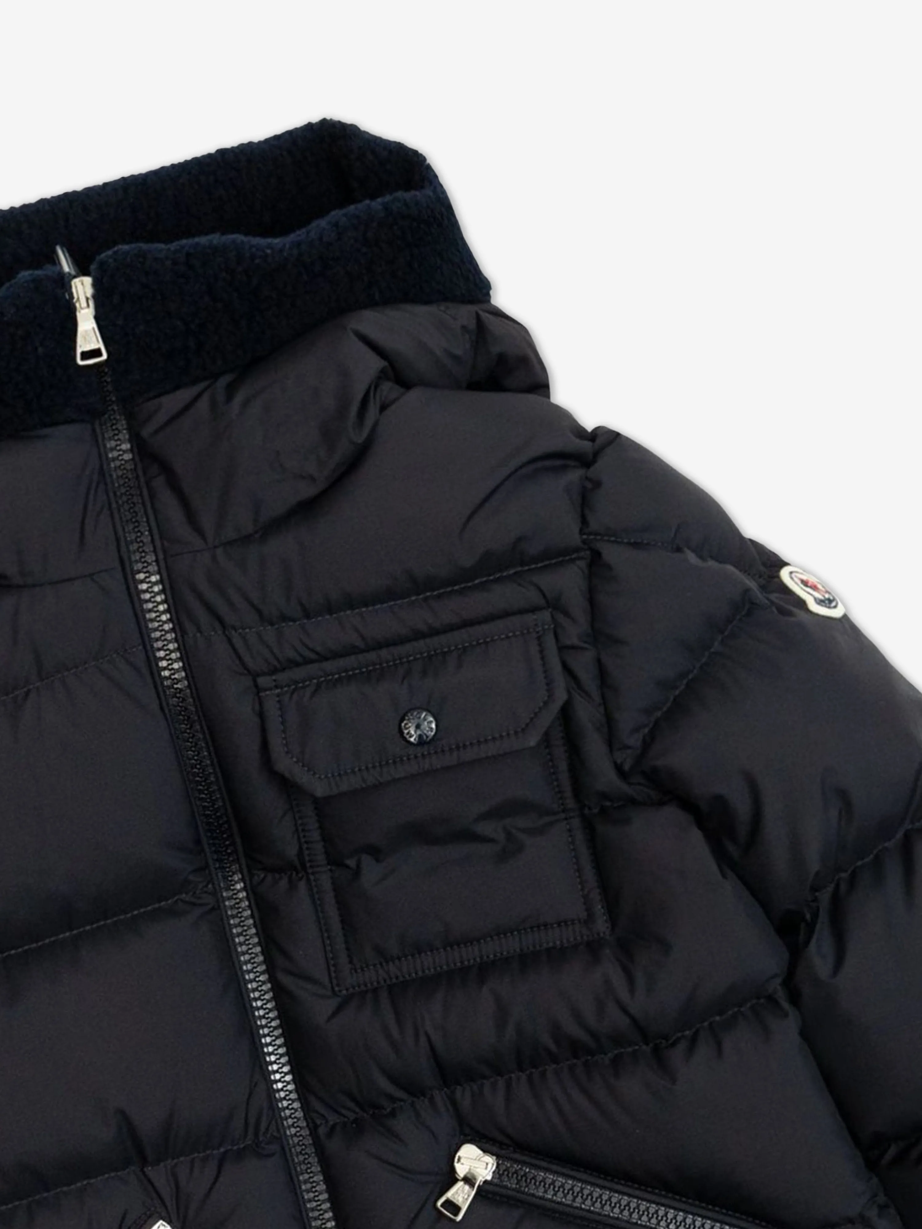 Moncler Enfant Boys Down Padded Abner Jacket in Navy