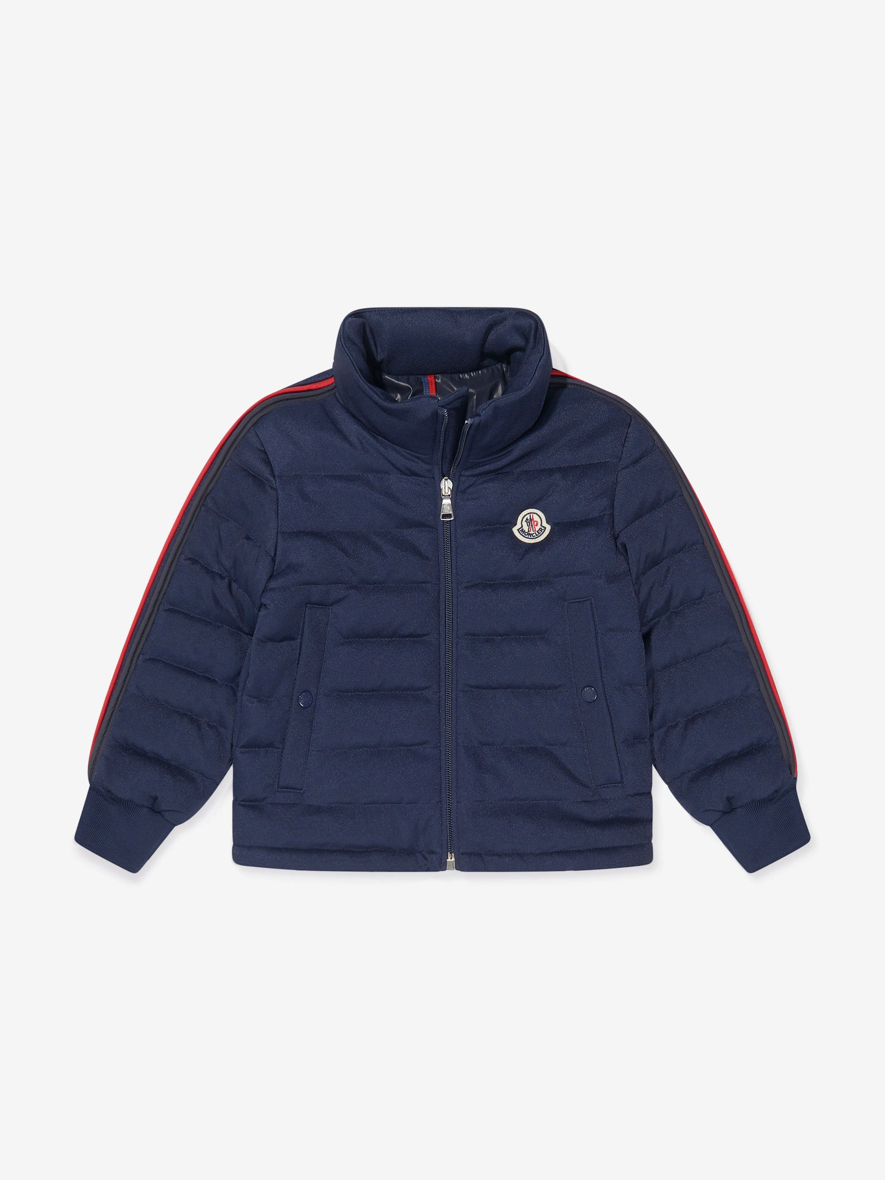 Moncler Enfant Boys Down Padded Cardo Jacket in Navy
