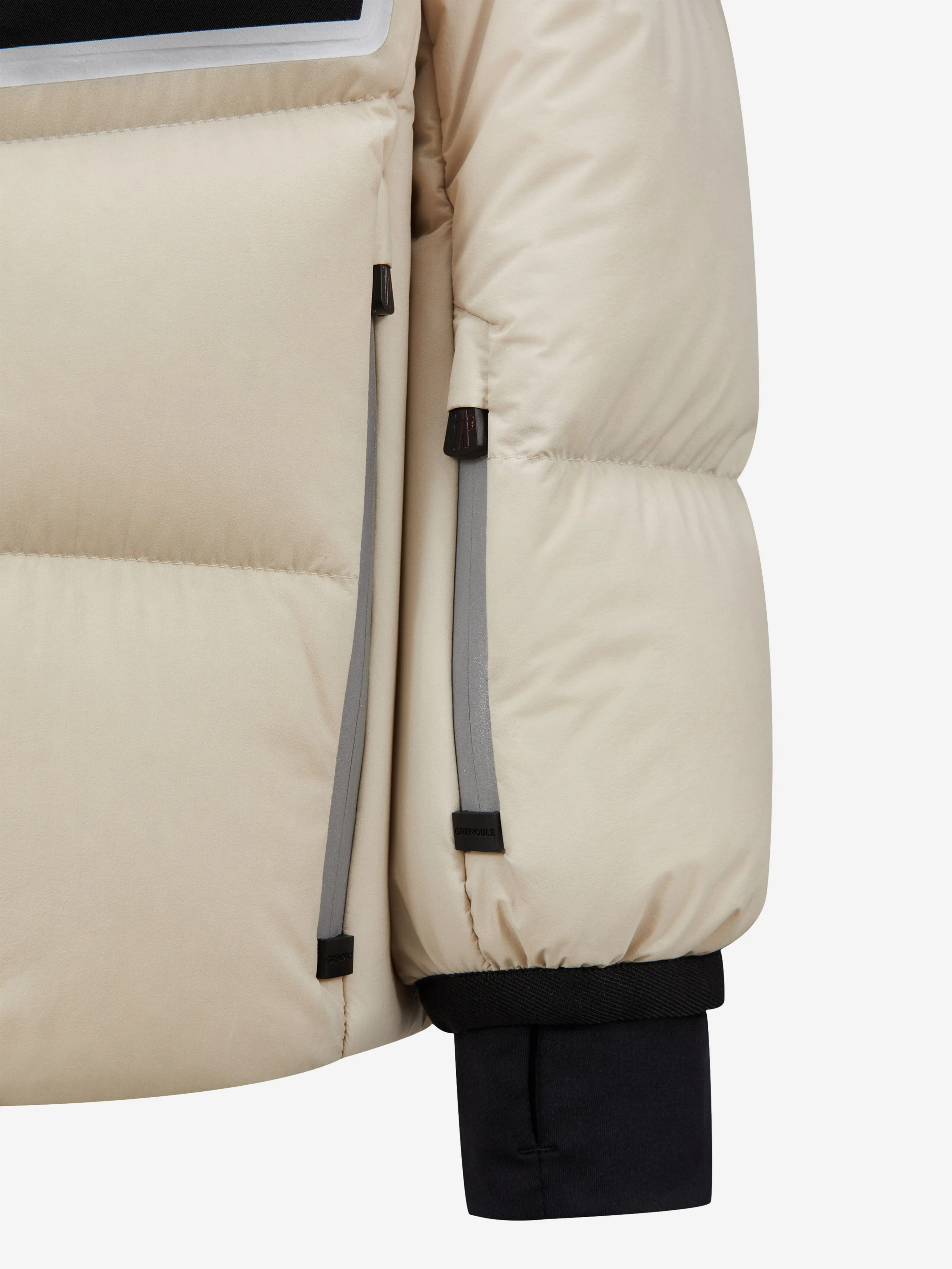 Moncler Enfant Boys Grenoble Down Padded Mandres Jacket in Beige