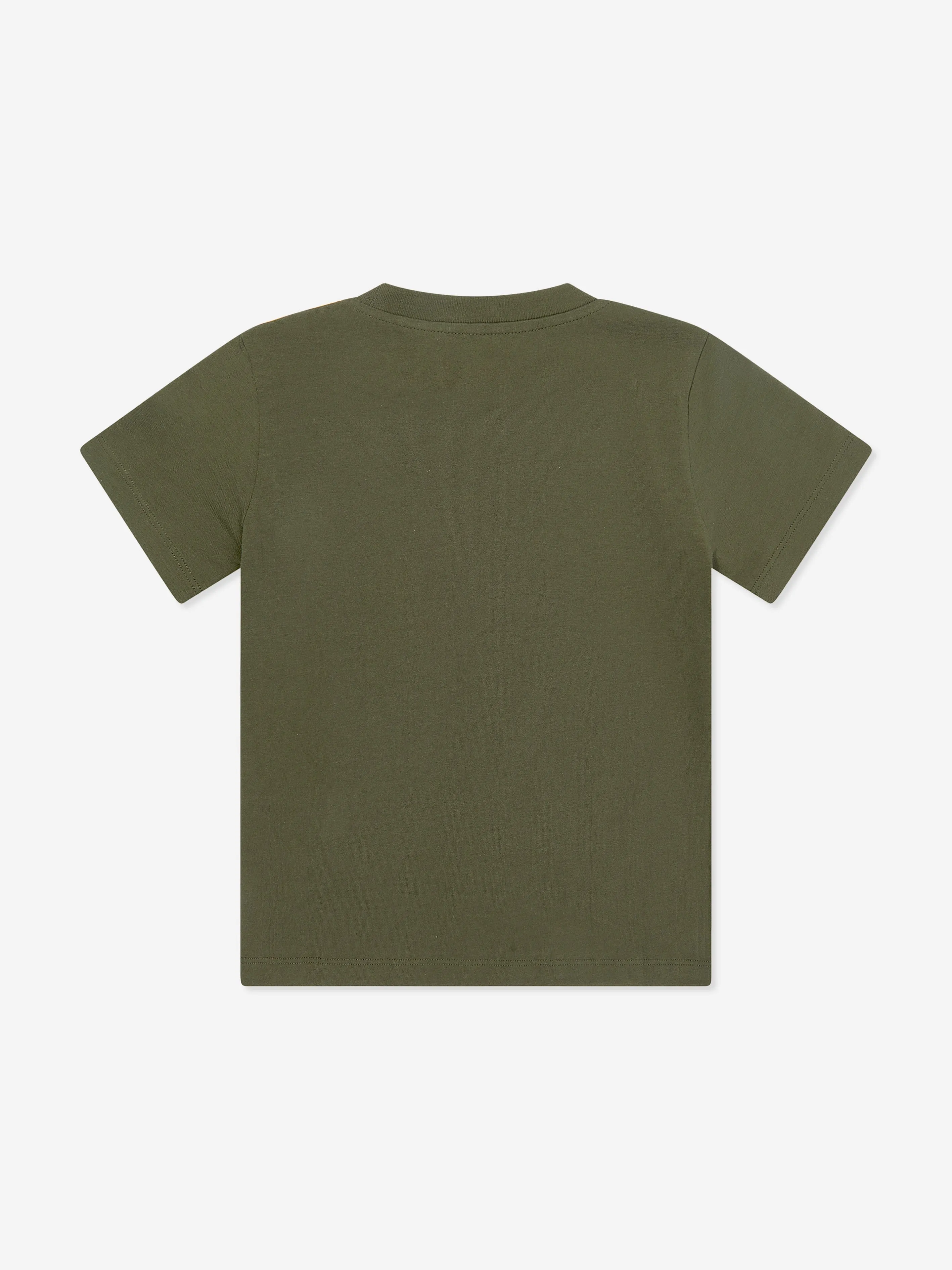 Moncler Enfant Boys Logo Print T-Shirt in Green