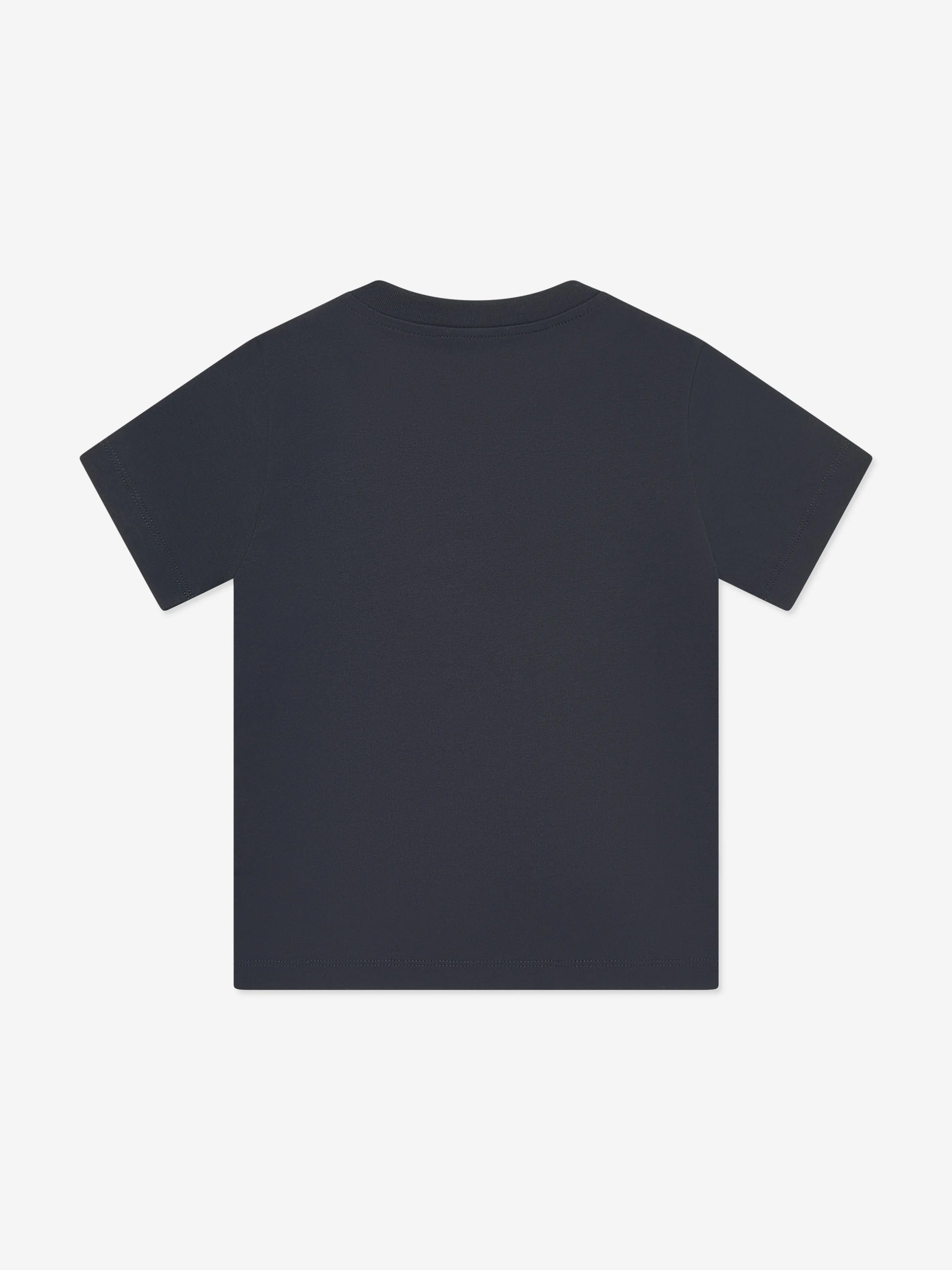 Moncler Enfant Boys Logo Print T-Shirt in Navy