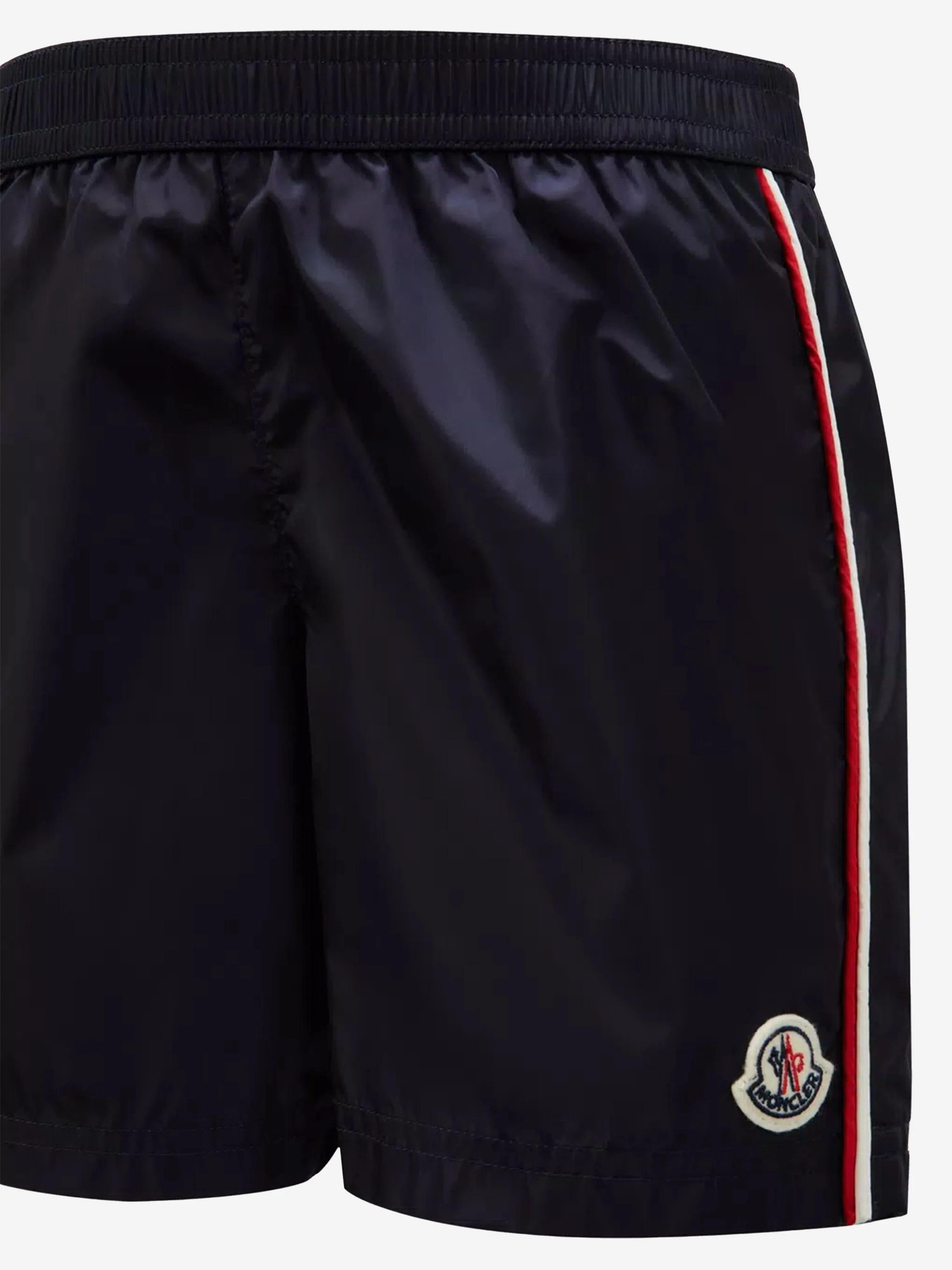 Moncler Enfant Boys Logo Swim Shorts in Navy