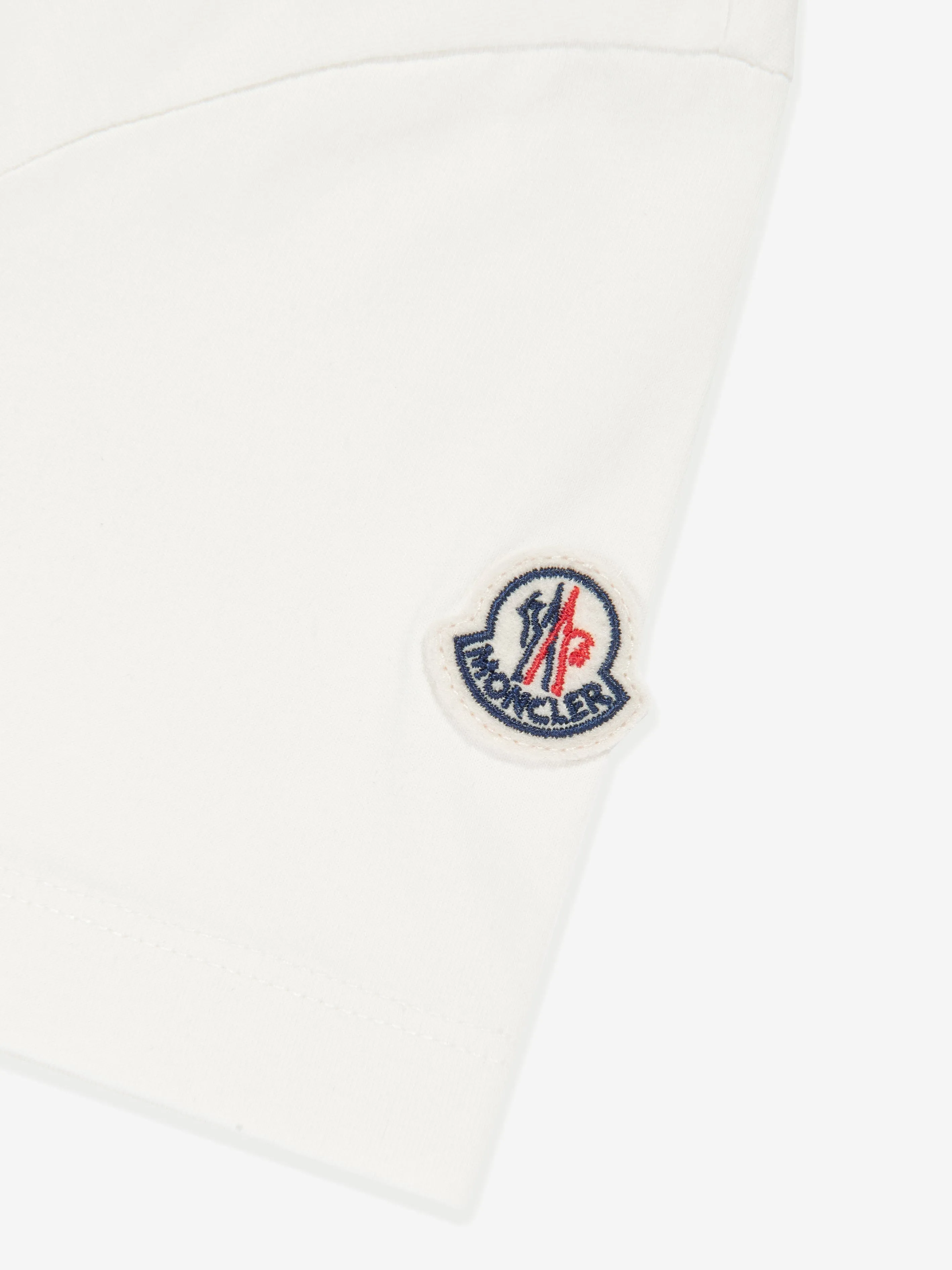 Moncler Enfant Boys Logo T-Shirt in White