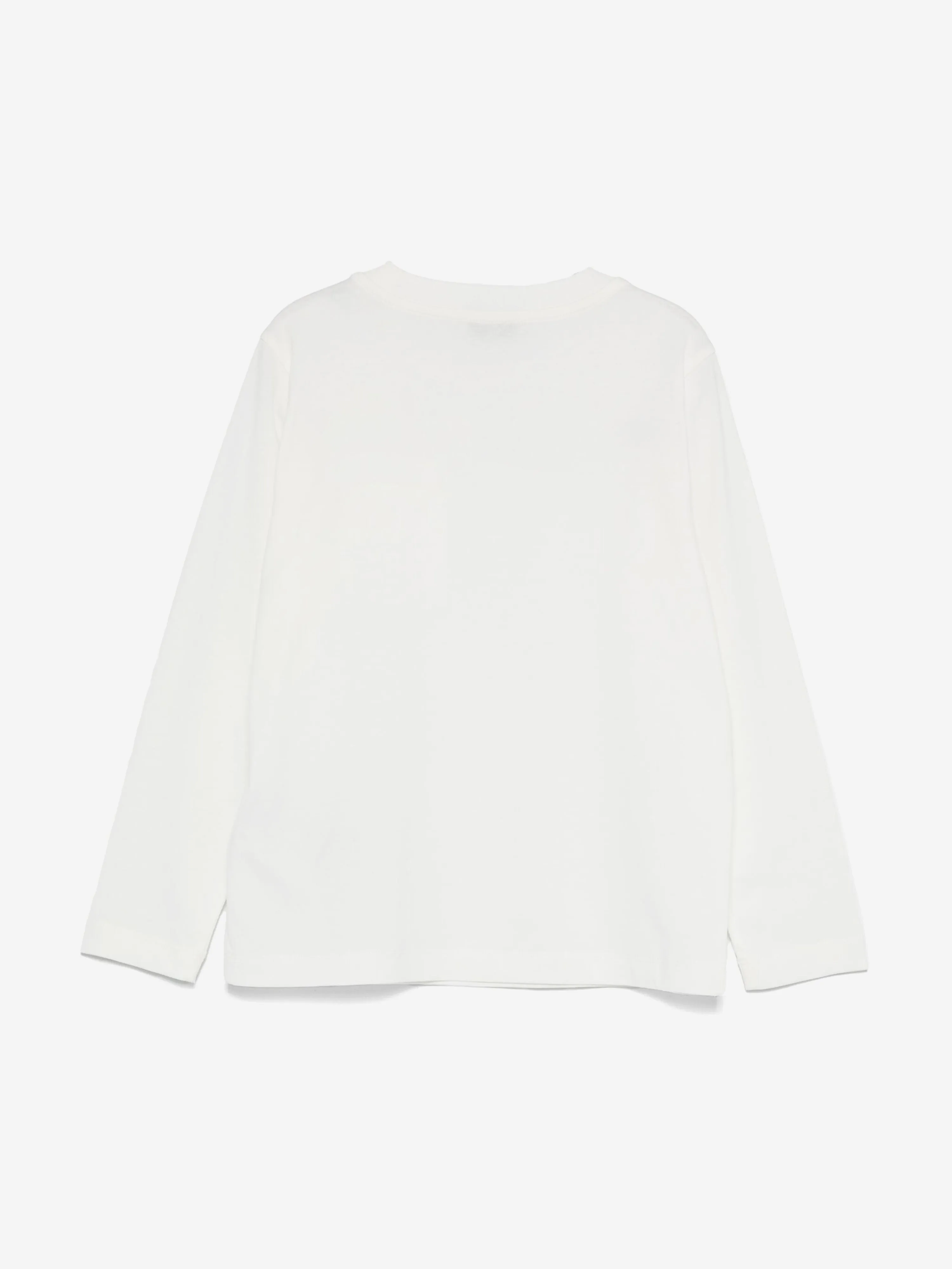 Moncler Enfant Boys Long Sleeve Logo T-Shirt in White
