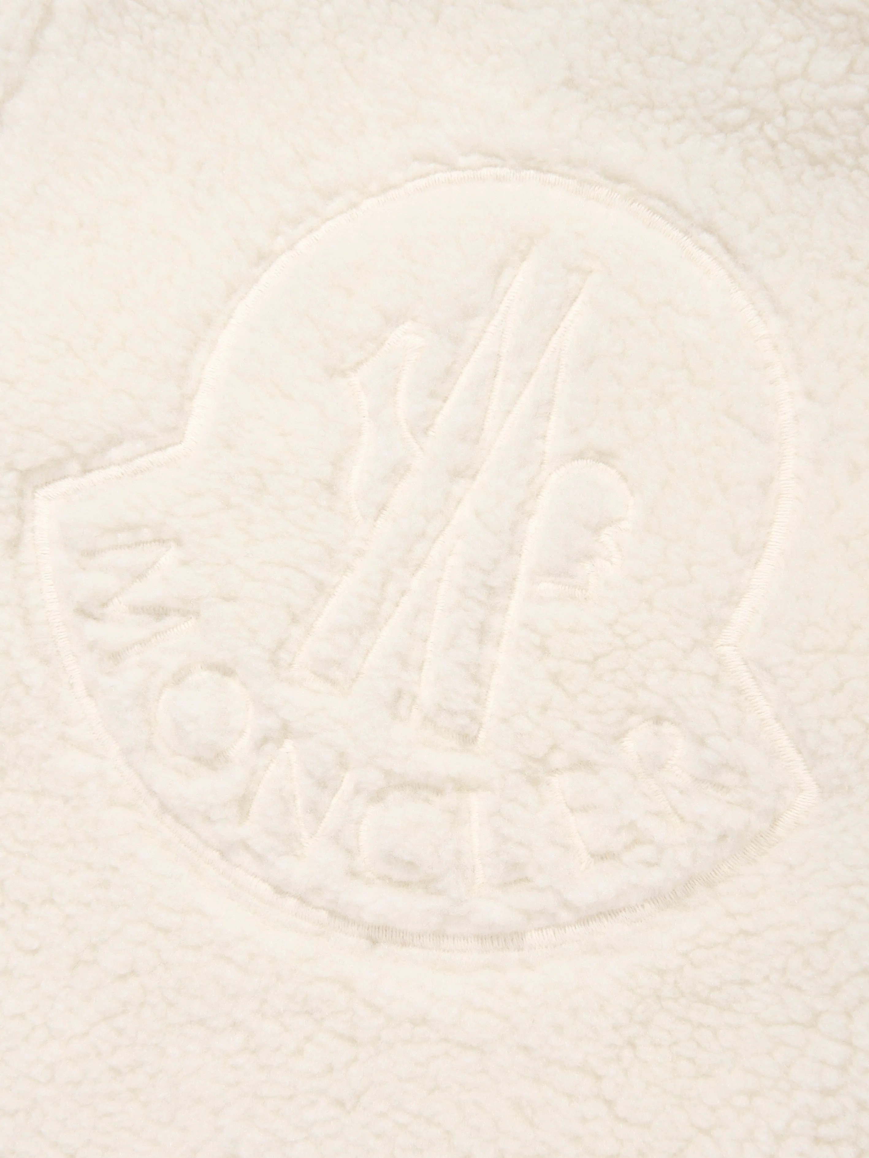 Moncler Enfant Boys Zip Up Cardigan in Ivory