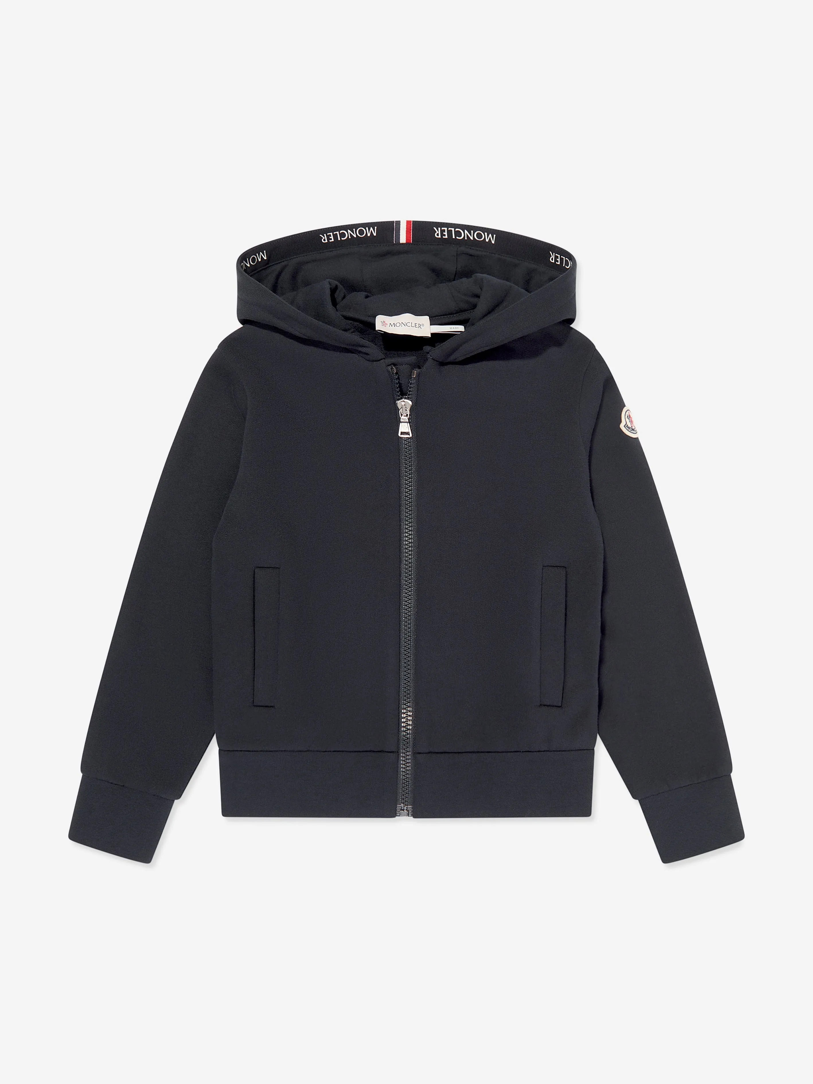 Moncler Enfant Boys Zip Up Top in Navy
