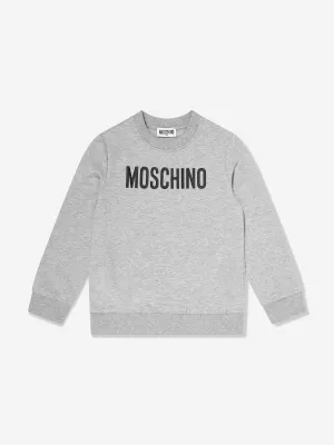 Moschino Kids Logo Sweatshirt in Grey