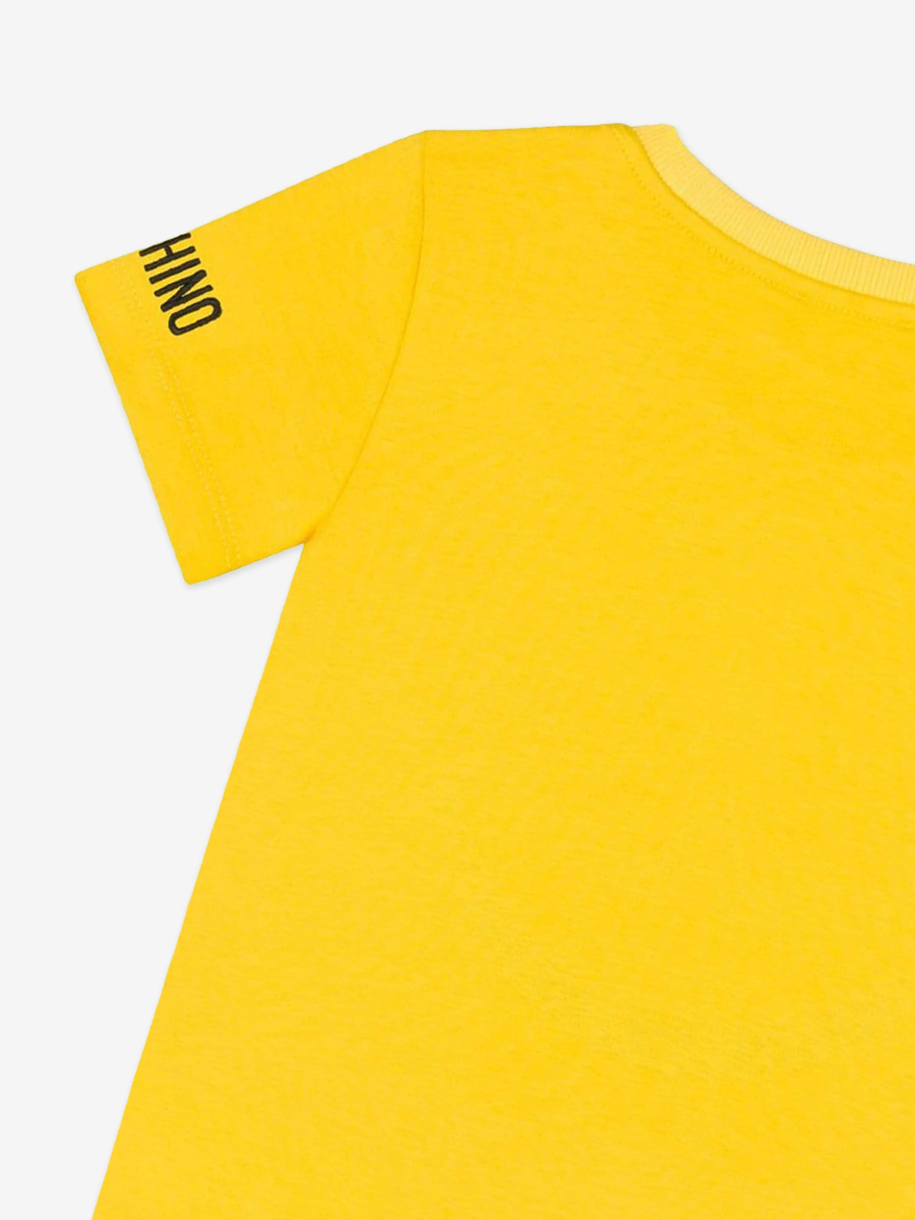 Moschino Kids Smiley Face T-Shirt in Yellow