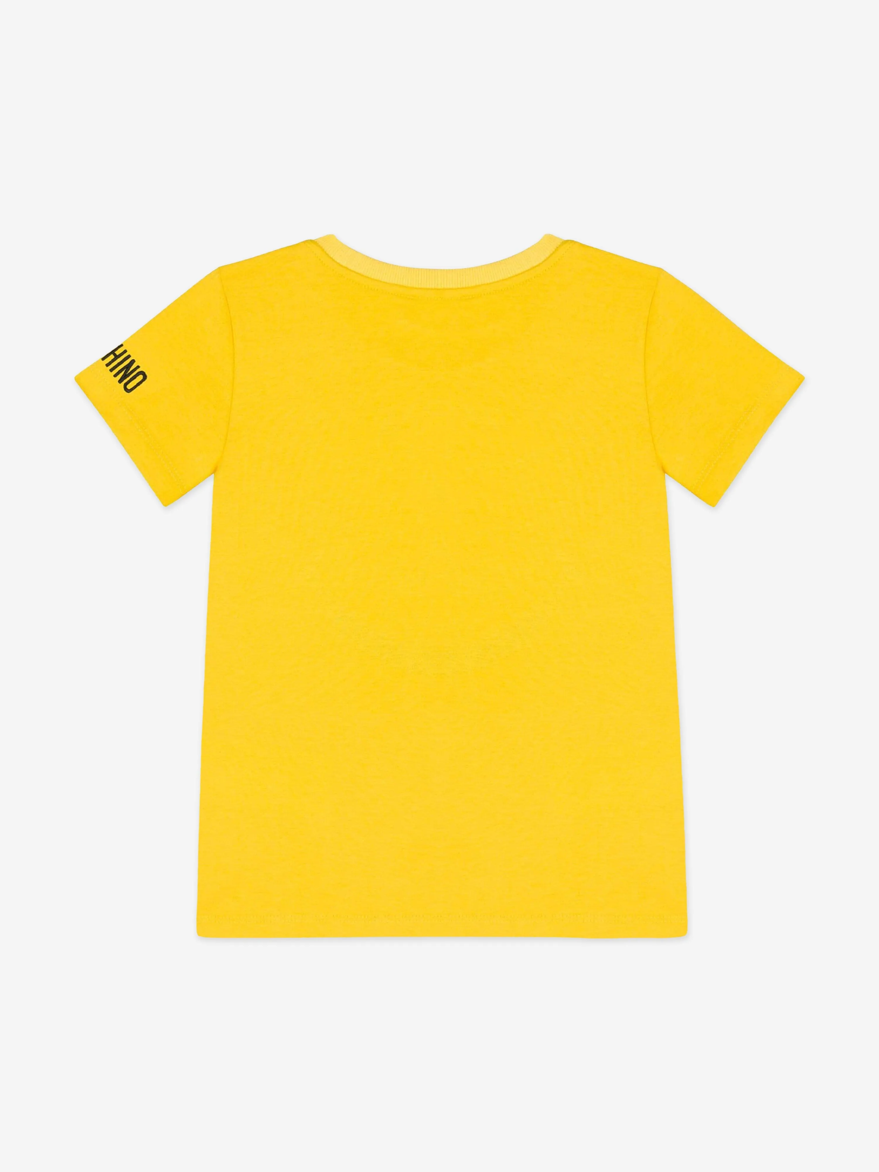 Moschino Kids Smiley Face T-Shirt in Yellow