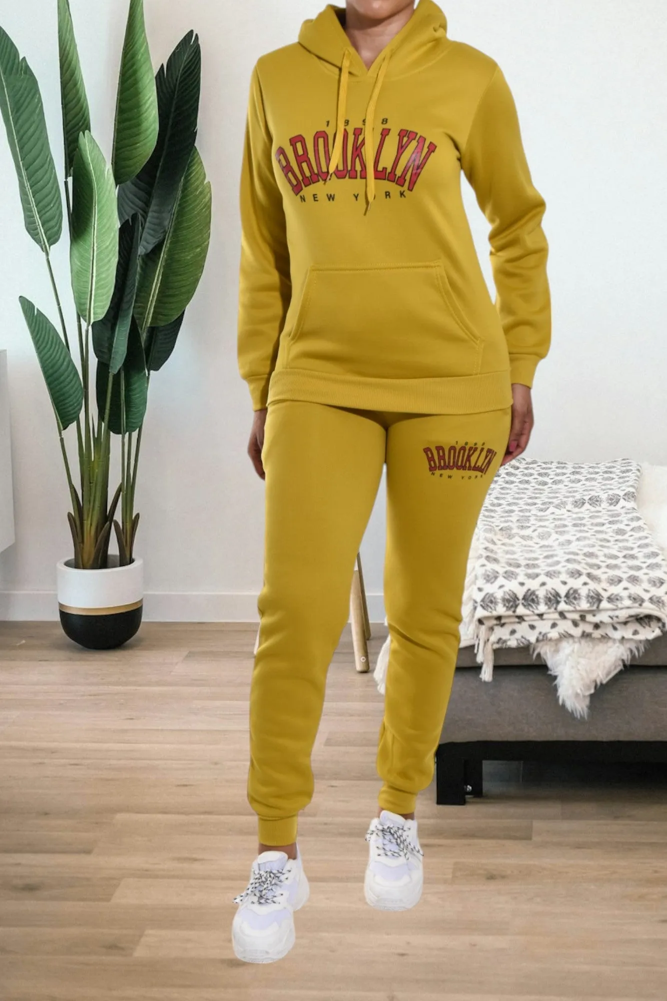 Mustard Brooklyn Fleece Tracksuit