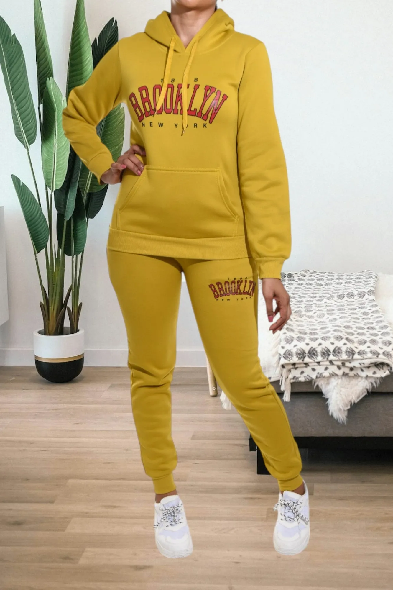 Mustard Brooklyn Fleece Tracksuit