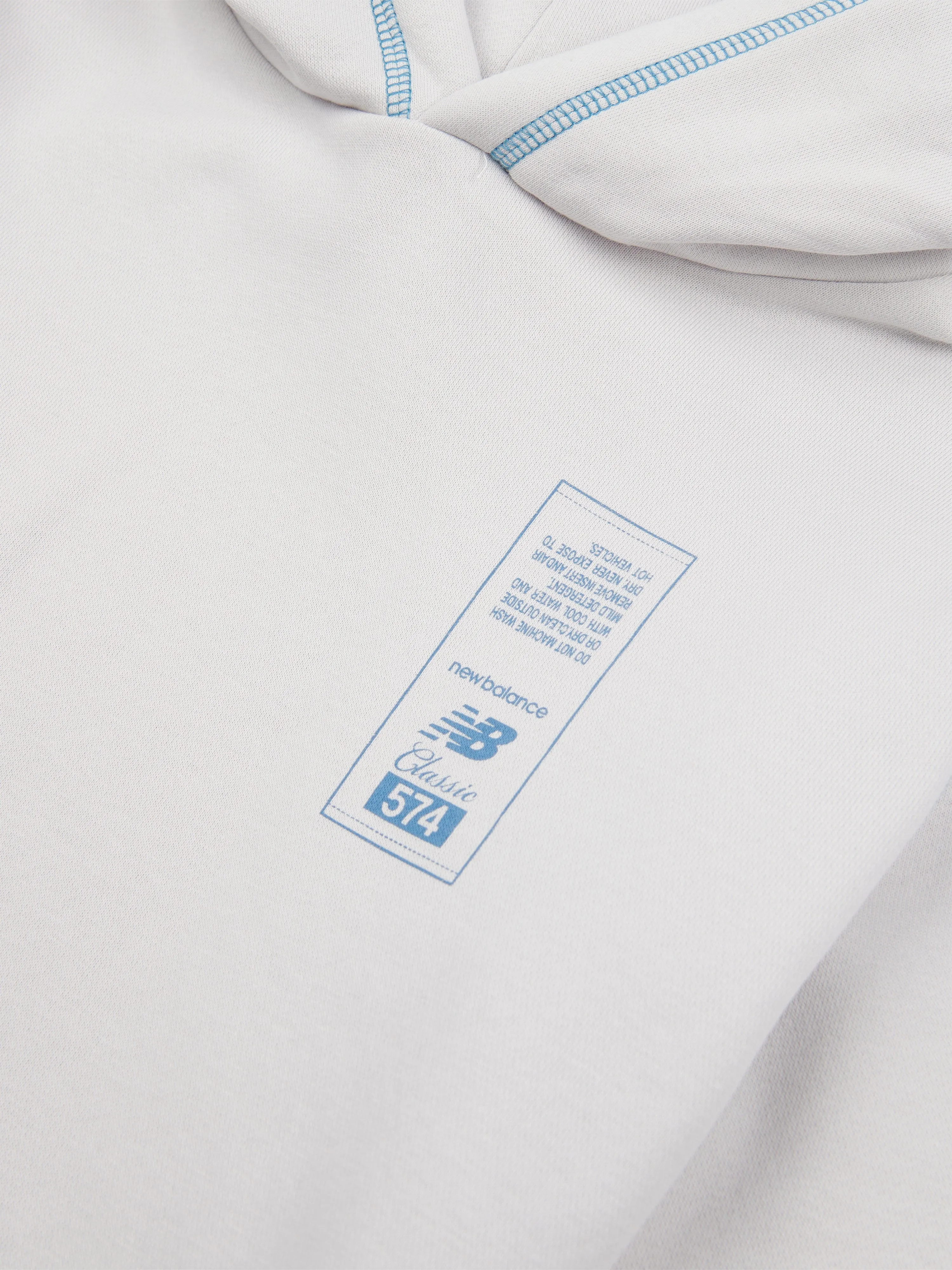 New Balance Boys 574 Diagram Hoodie in Grey