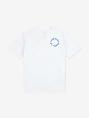 New Balance Boys Circular Logo Graphic T-Shirt in White