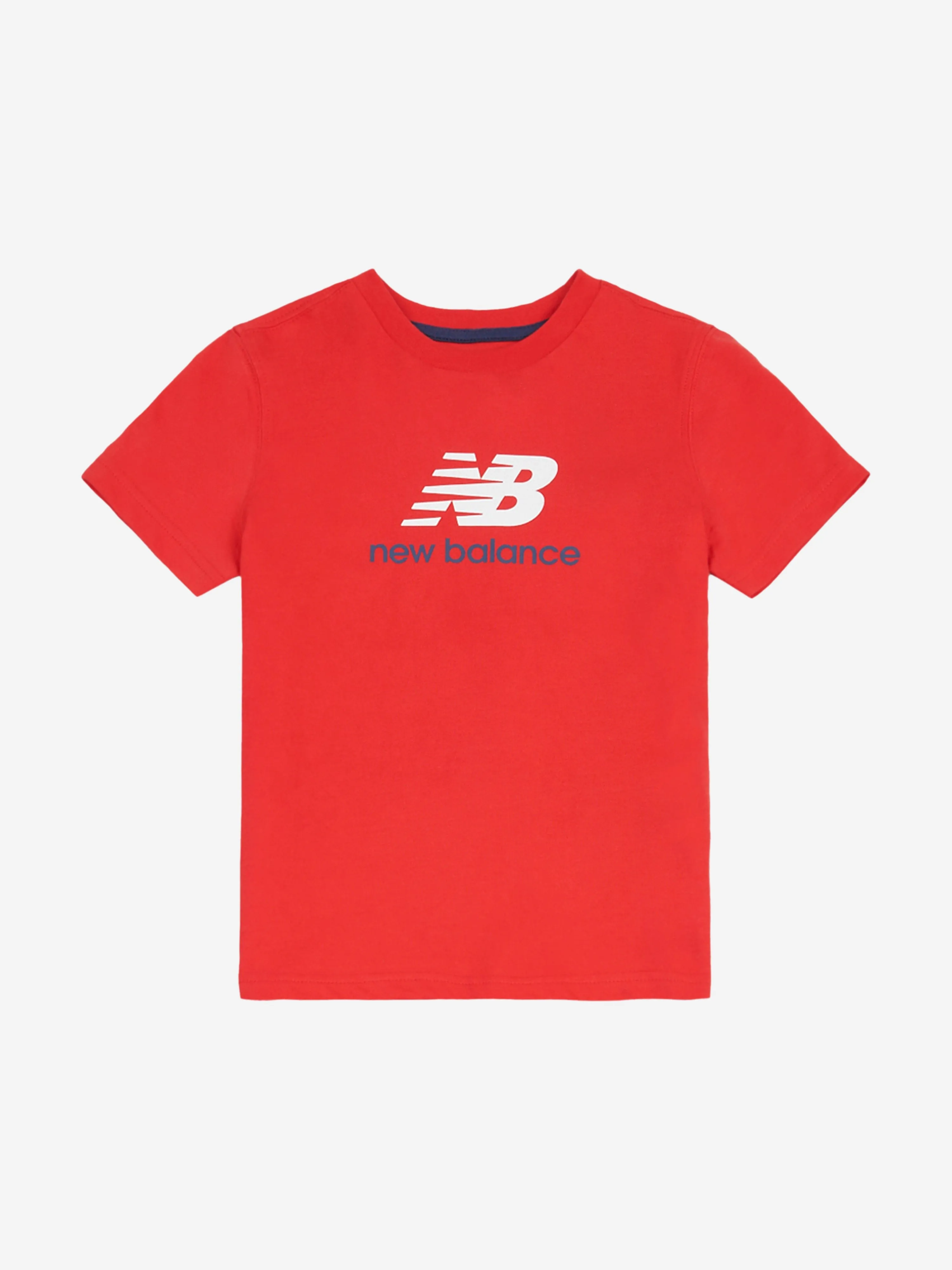 New Balance Boys Colourblock T-Shirt and Shorts Set in Red