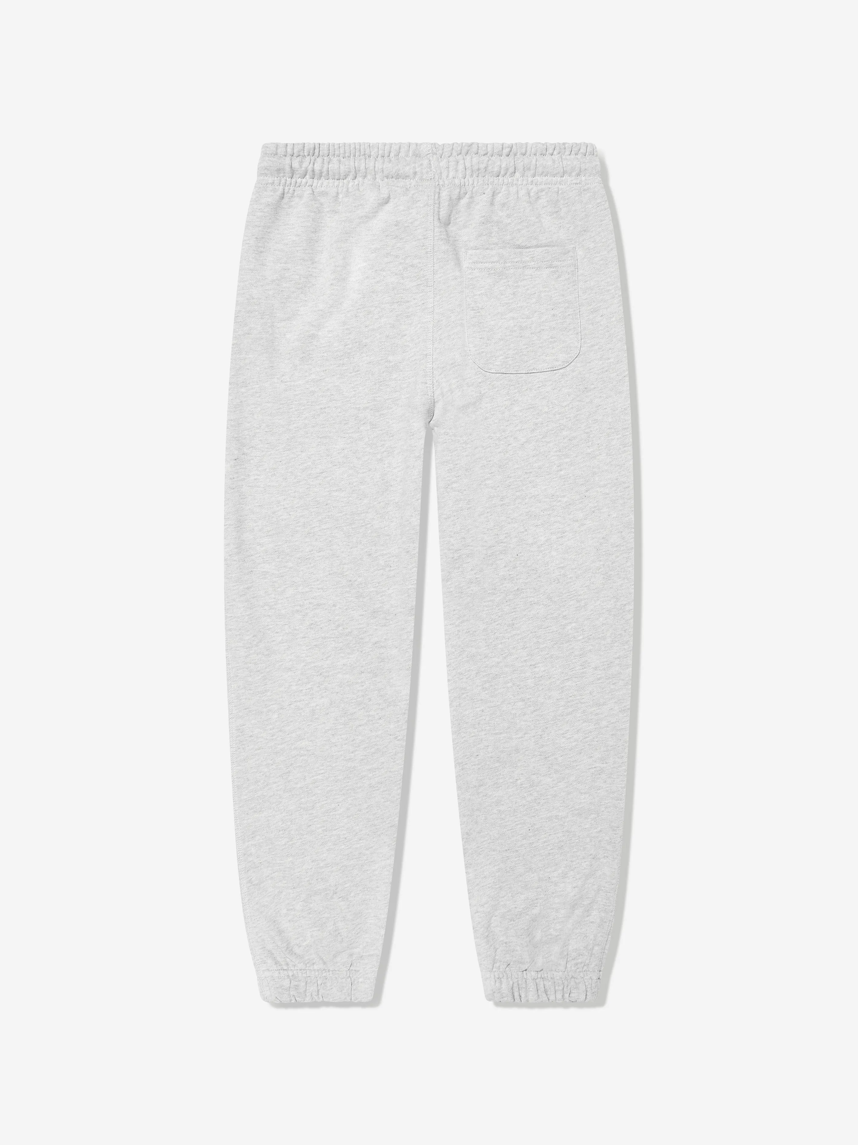 New Balance Boys French Terry Small Logo Joggers in Grey