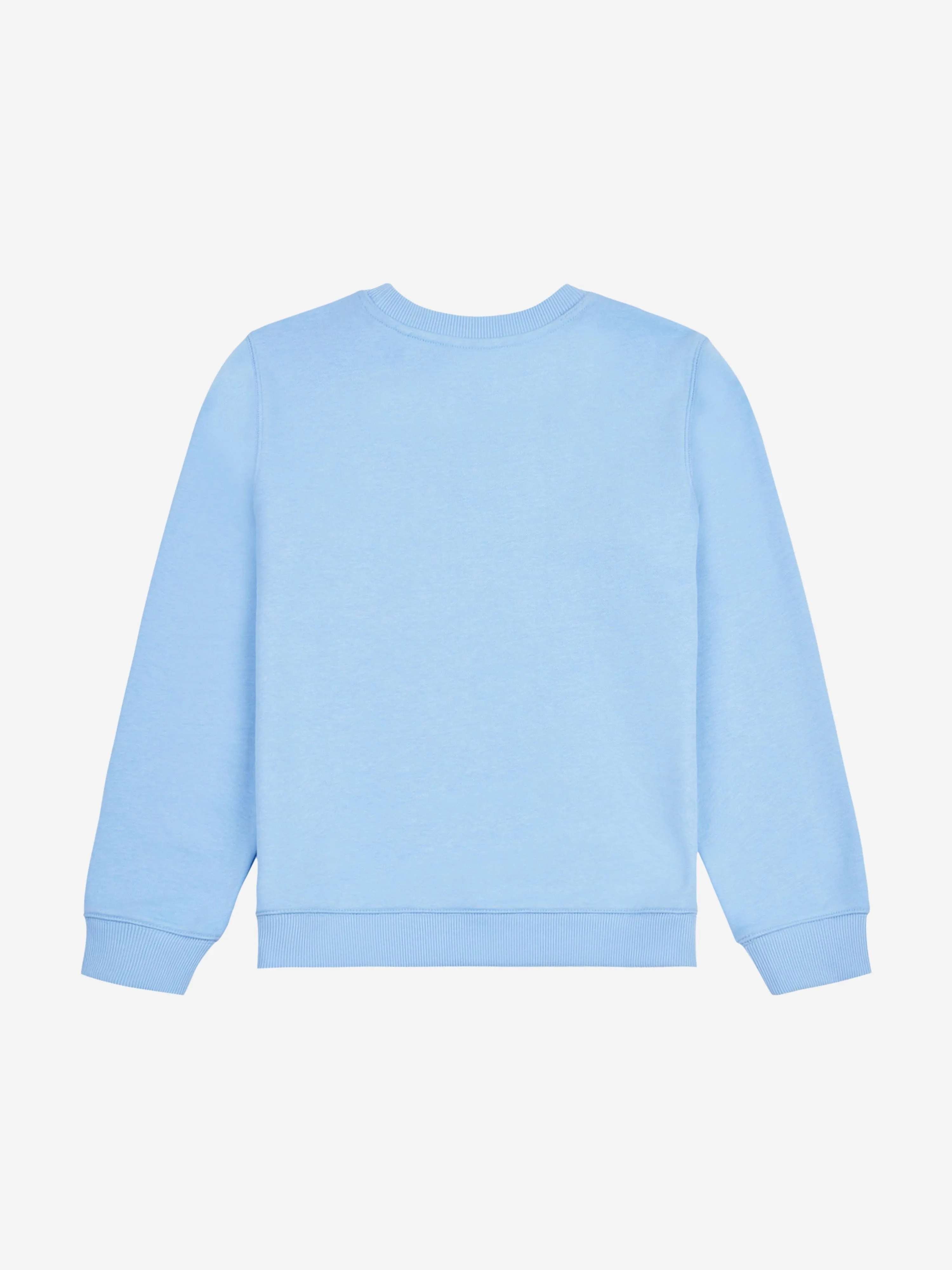 New Balance Boys French Terry Small Logo Sweatshirt in Blue