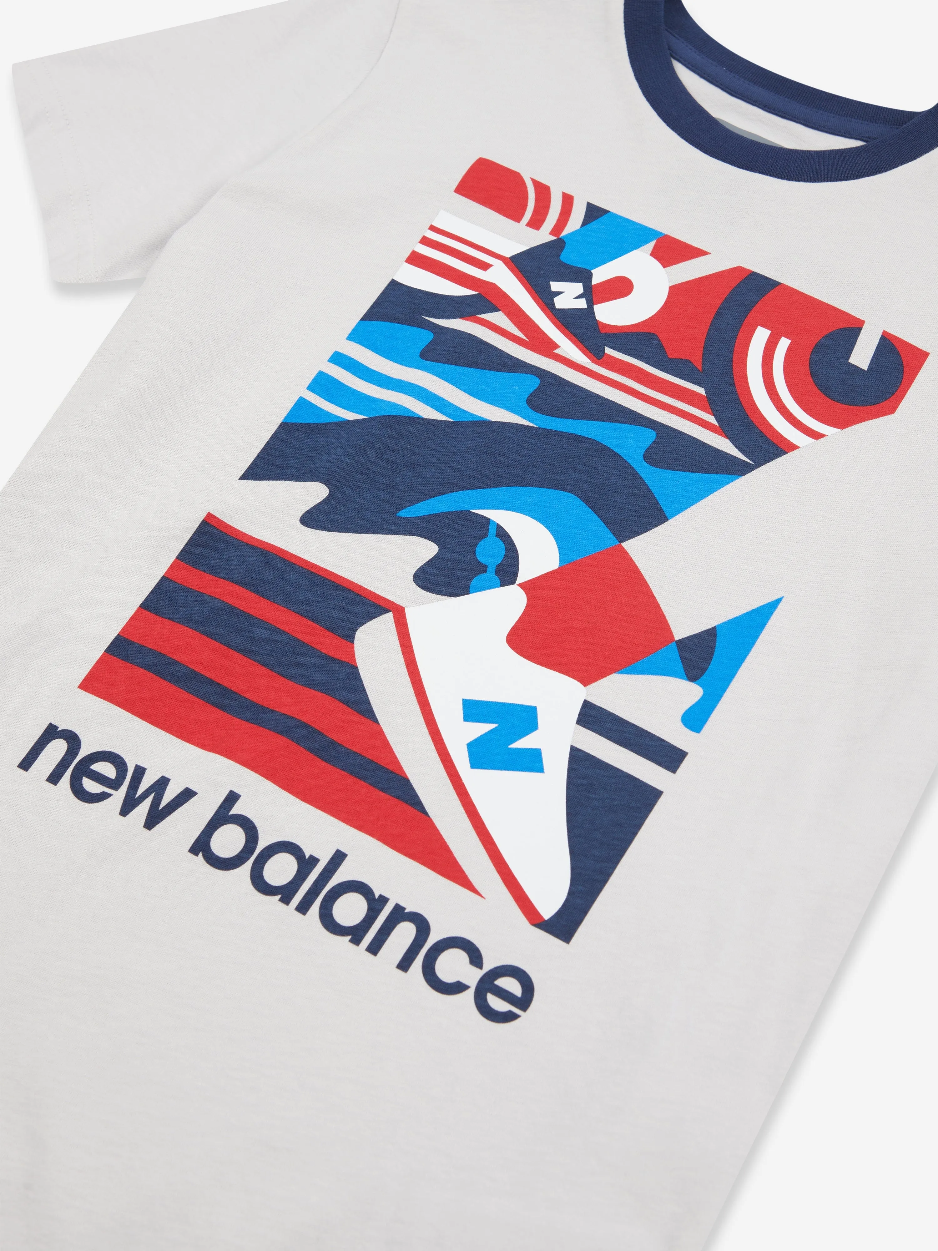 New Balance Boys Greatest Hits Graphic T-Shirt in Grey