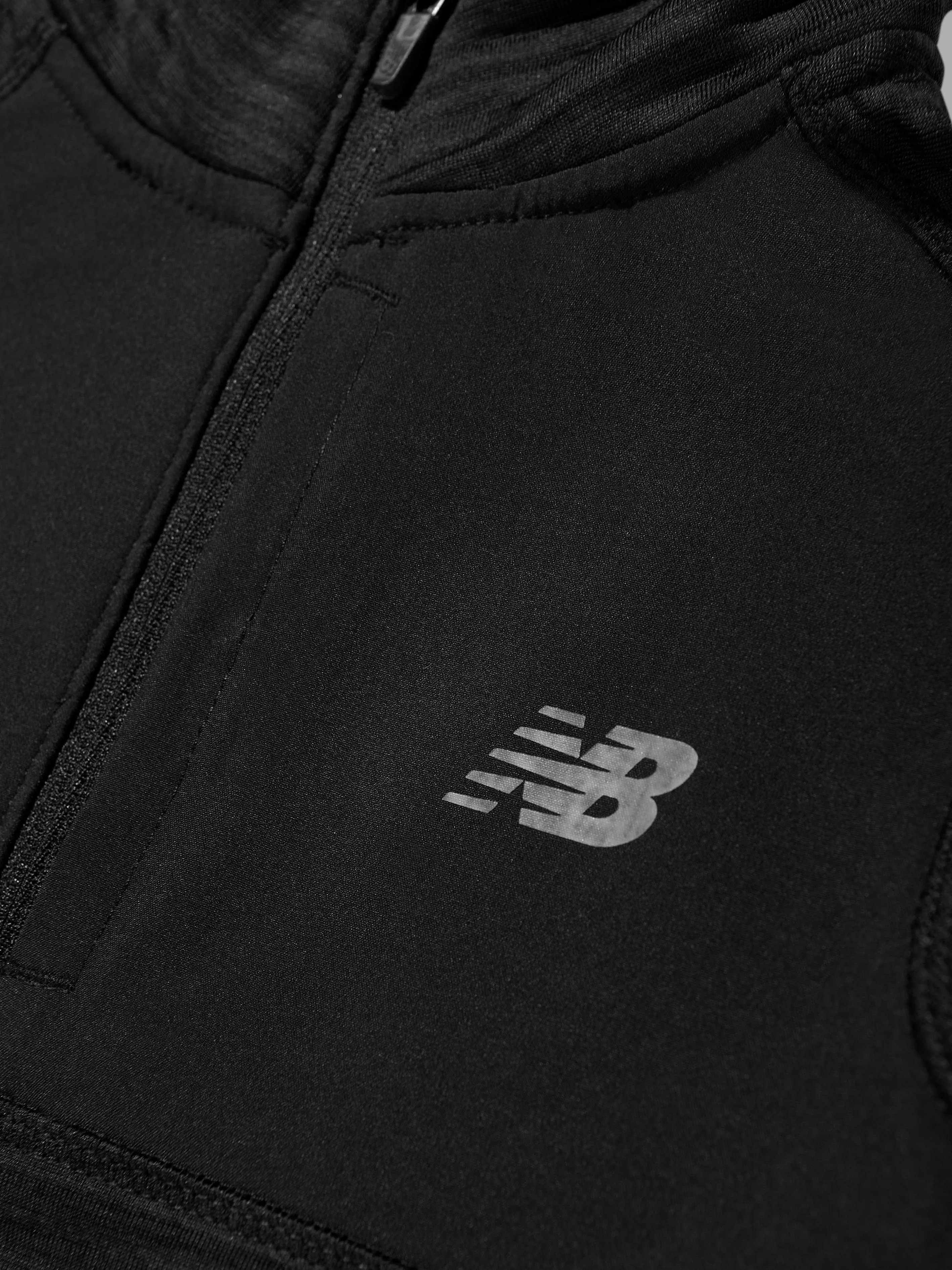 New Balance Boys Heat Grid 1/4 Zip Sweatshirt in Black