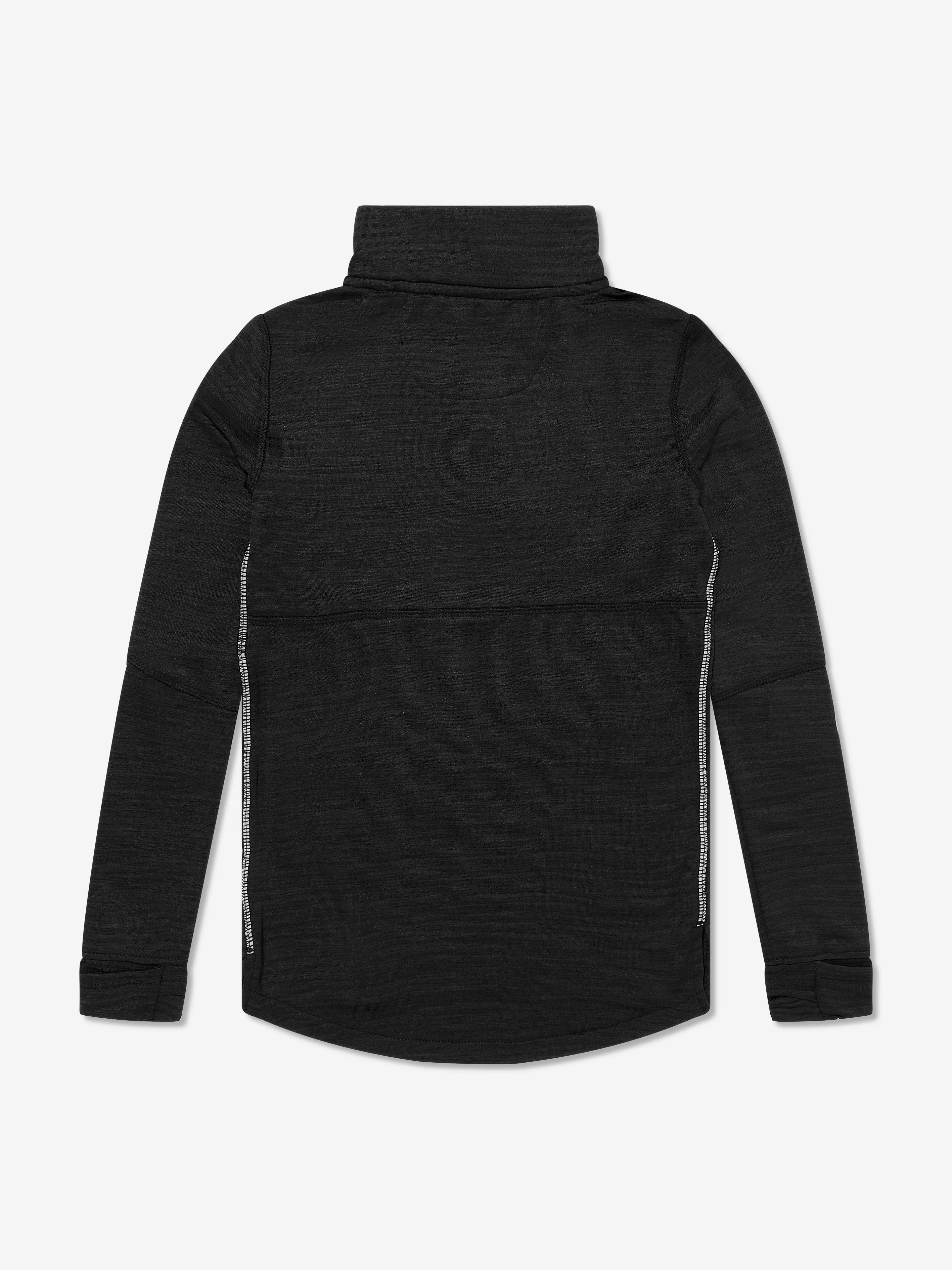 New Balance Boys Heat Grid 1/4 Zip Sweatshirt in Black