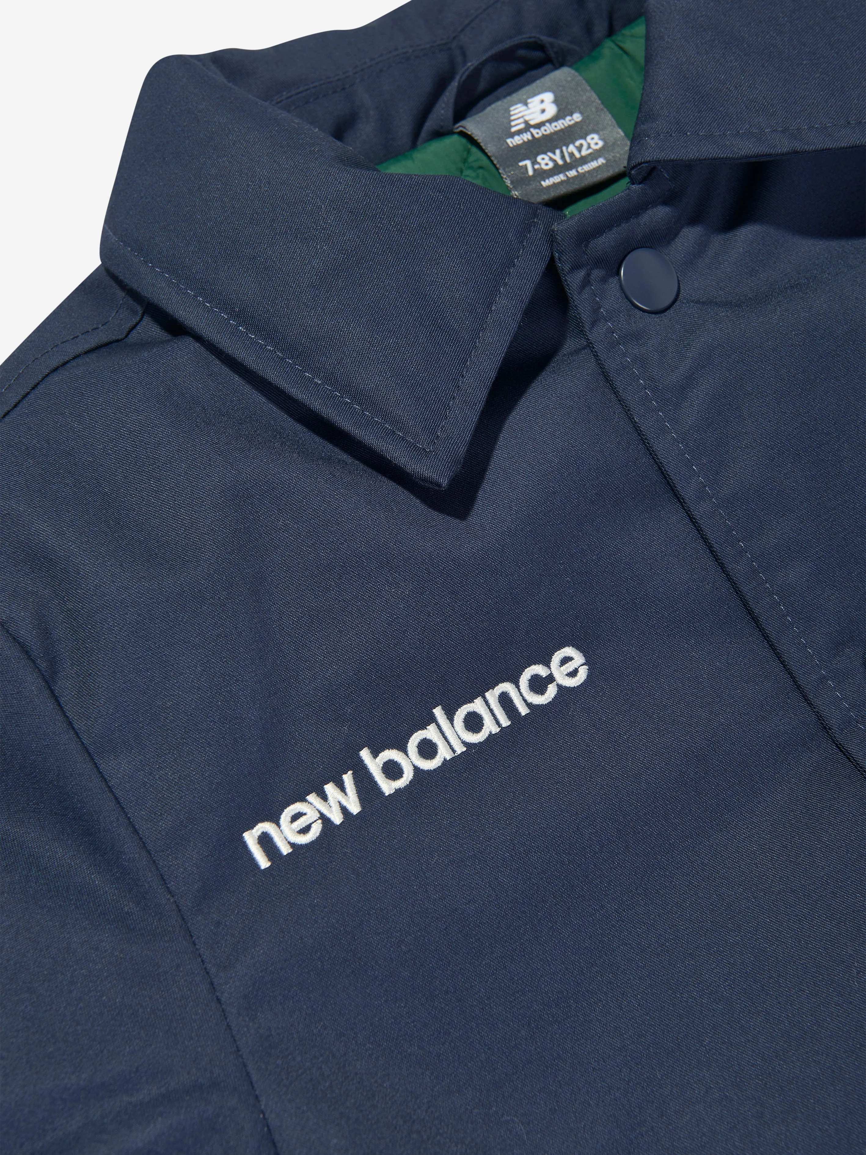 New Balance Boys Premium Coach Jacket in Navy