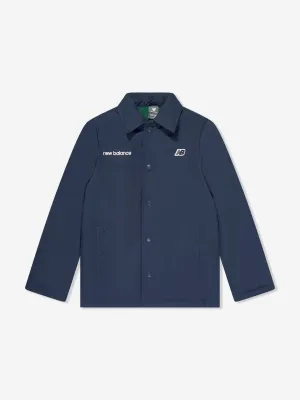 New Balance Boys Premium Coach Jacket in Navy