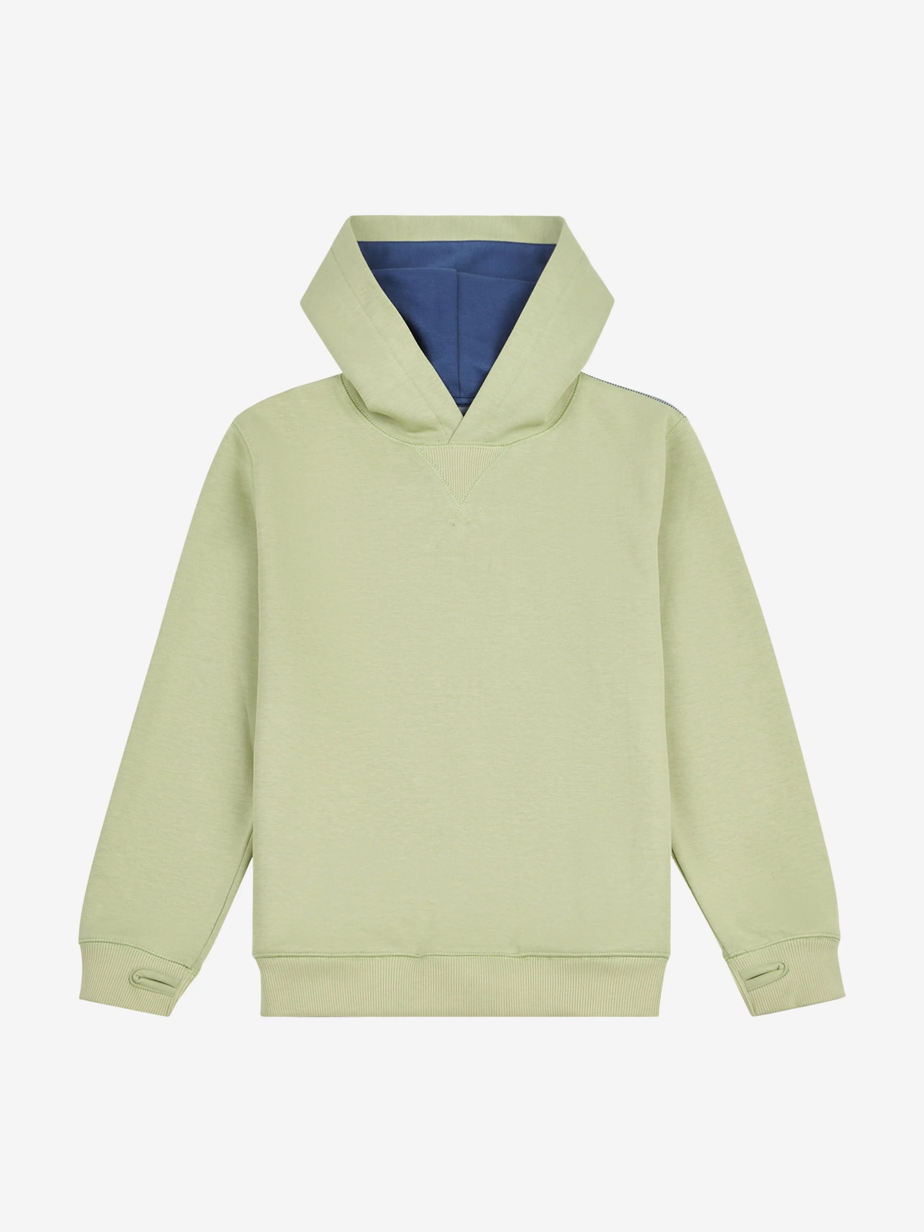 New Balance Boys Premium Contrast Hoodie in Green