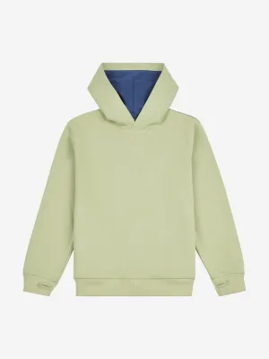 New Balance Boys Premium Contrast Hoodie in Green