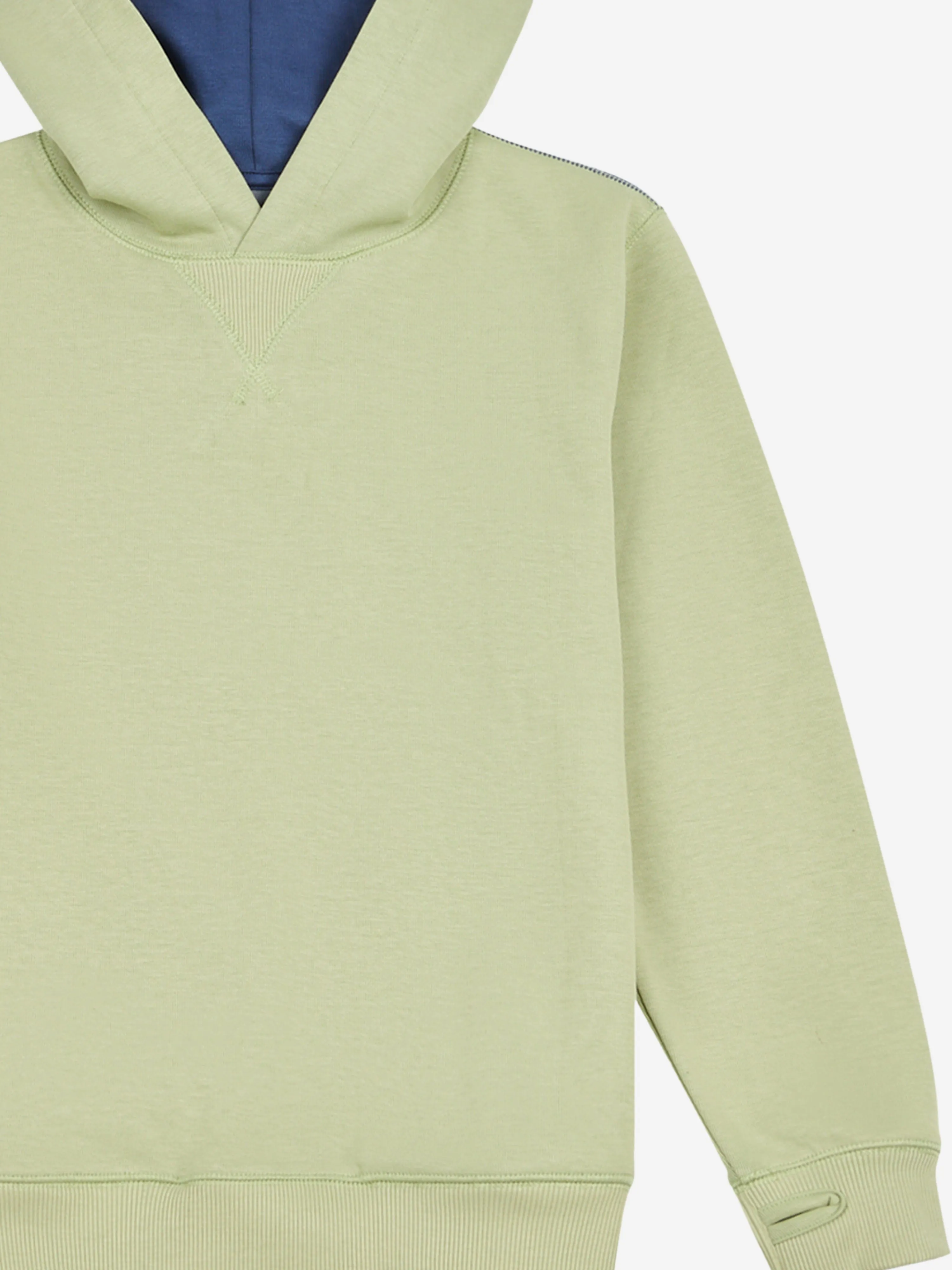 New Balance Boys Premium Contrast Hoodie in Green