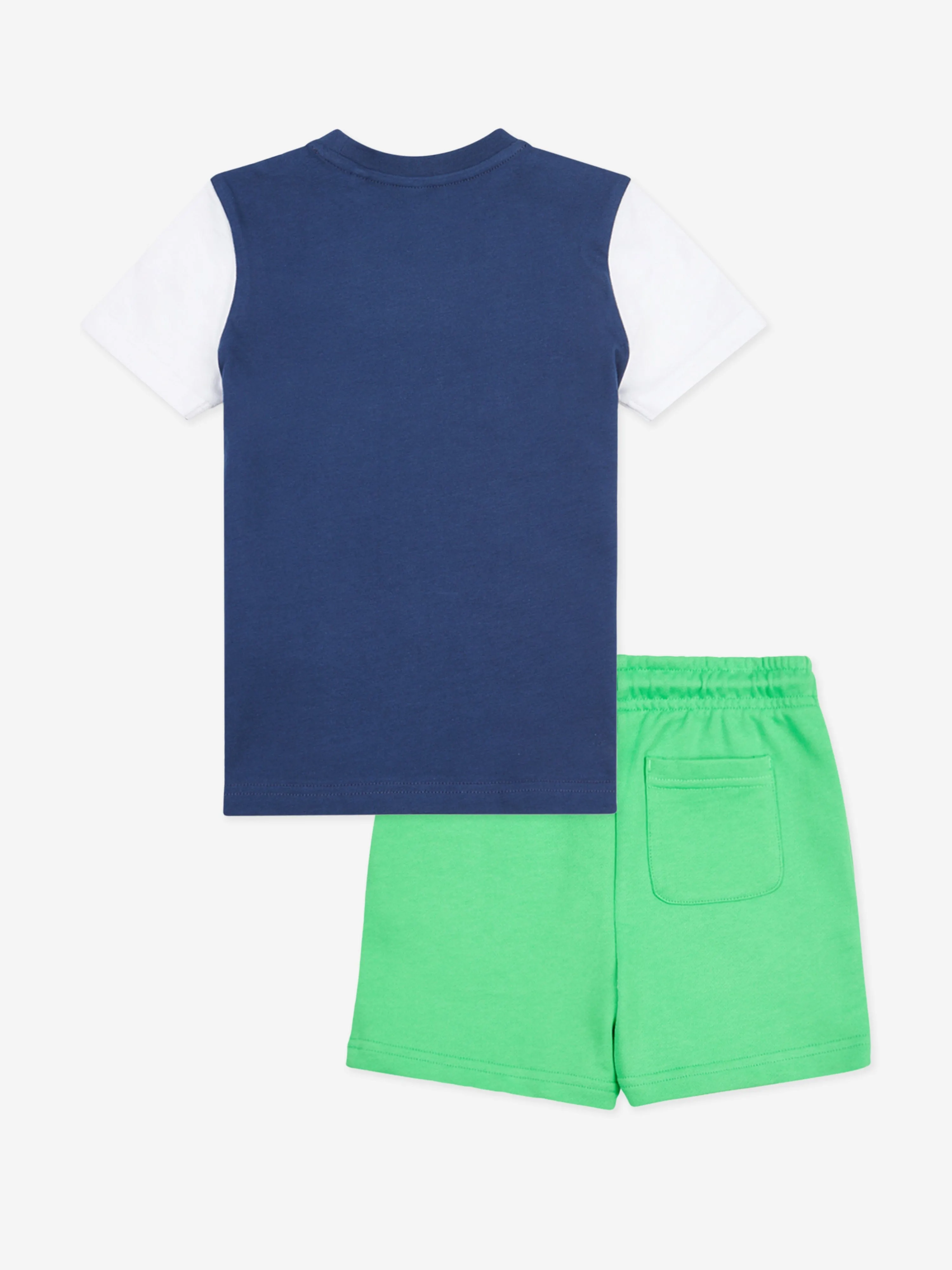 New Balance Boys Ringer T-Shirt and Shorts Set in White