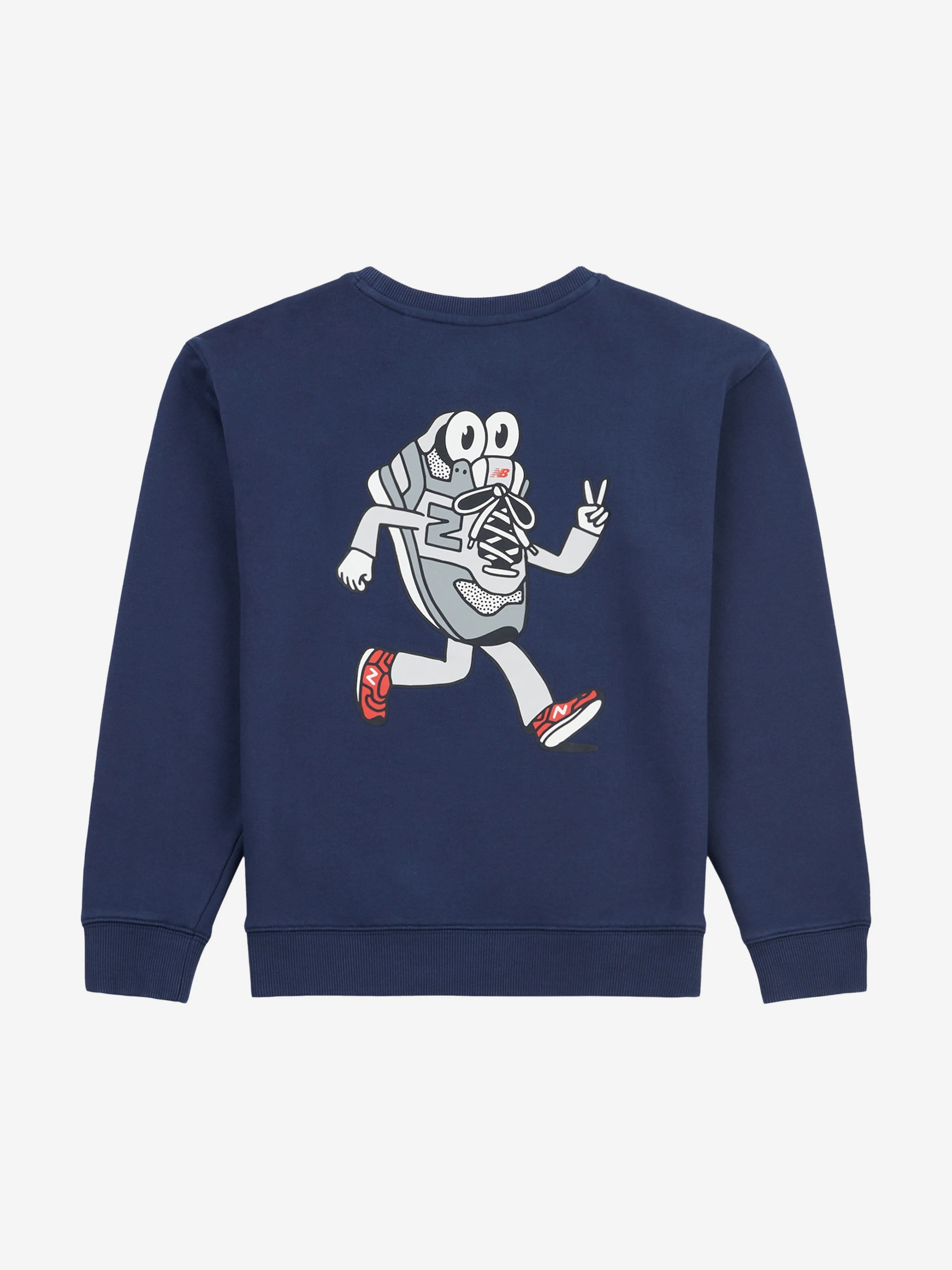New Balance Boys Sneaker Guy Sweatshirt in Navy