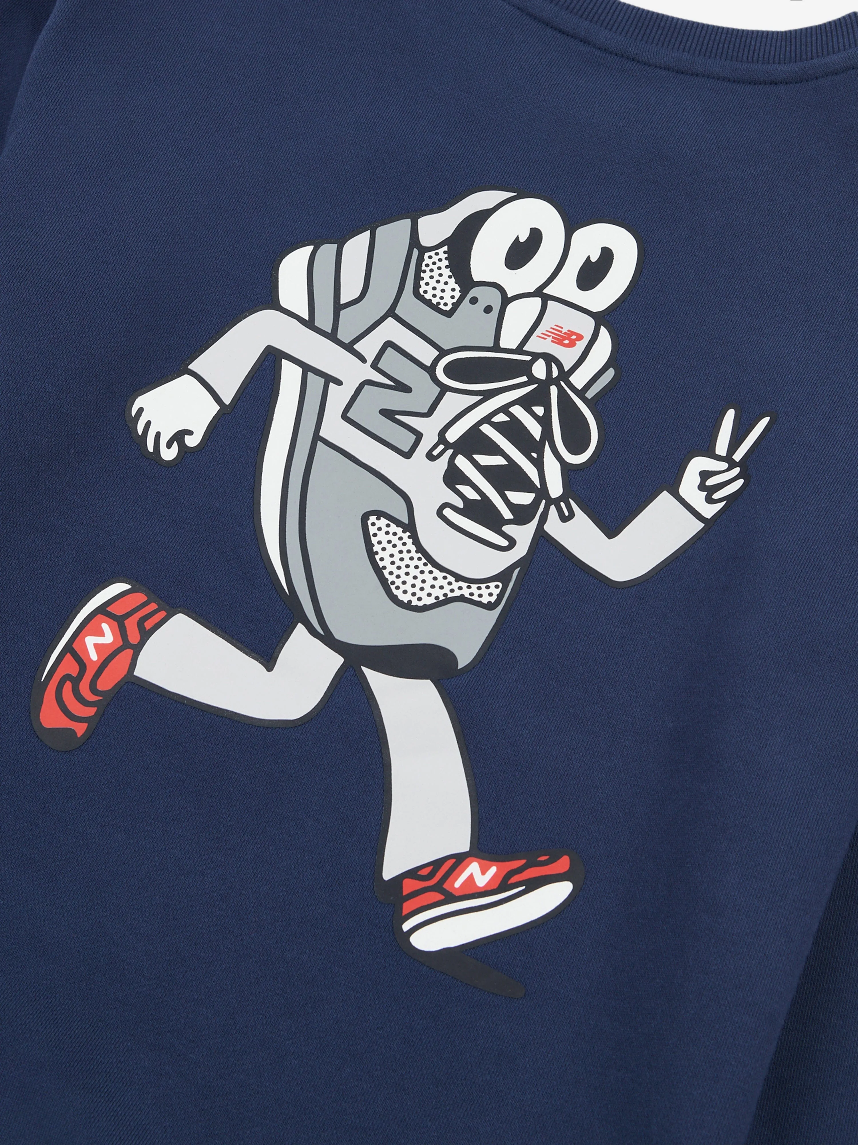 New Balance Boys Sneaker Guy Sweatshirt in Navy