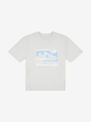 New Balance Boys Sneaker Poster Graphic T-Shirt in Grey