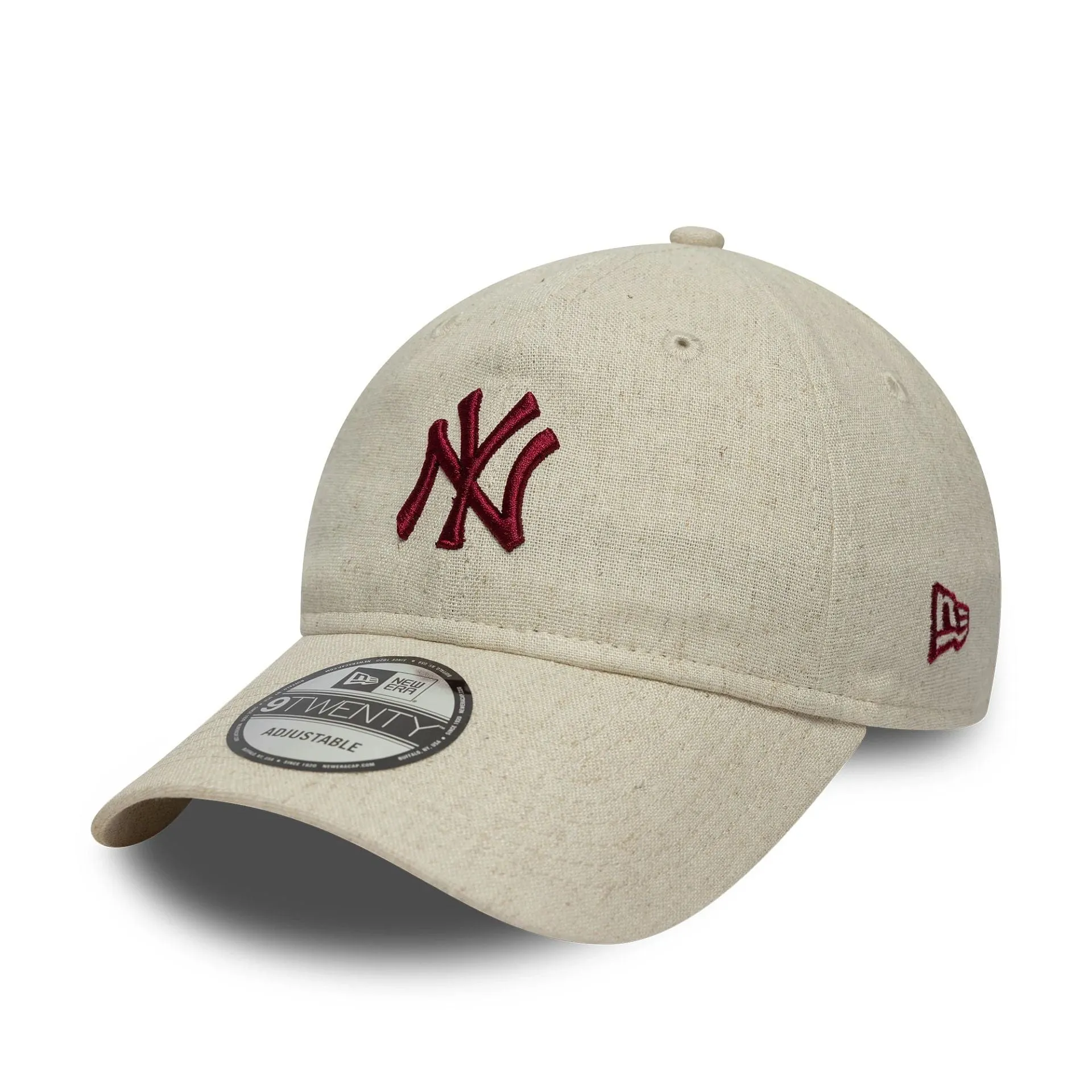 New Era 9twenty Caps New York Yankees MLB Linen Cream 9TWENTY Adjustable Cap