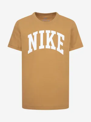 Nike Kids Club Seasonal Jersey T-Shirt in Beige