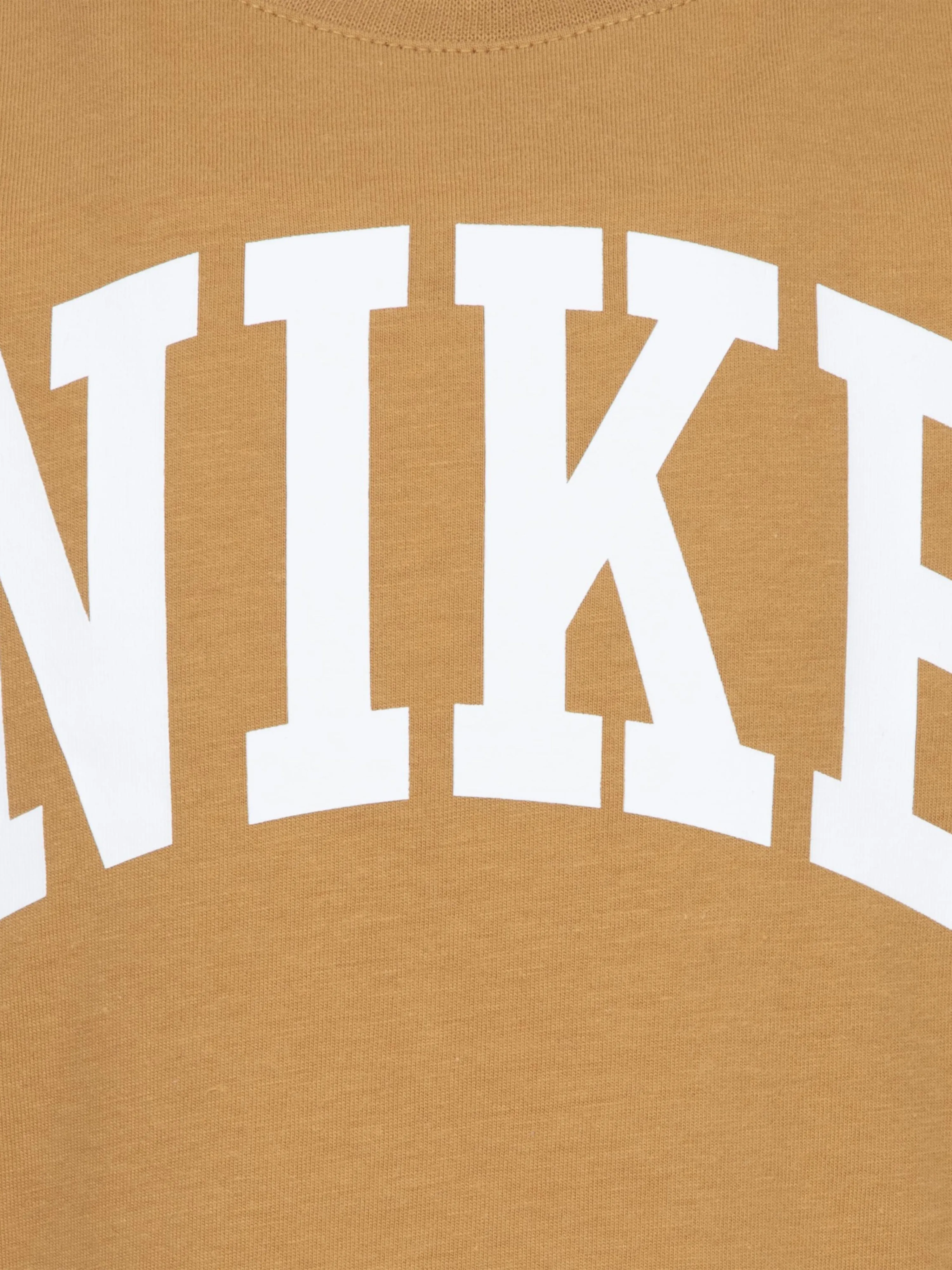 Nike Kids Club Seasonal Jersey T-Shirt in Beige